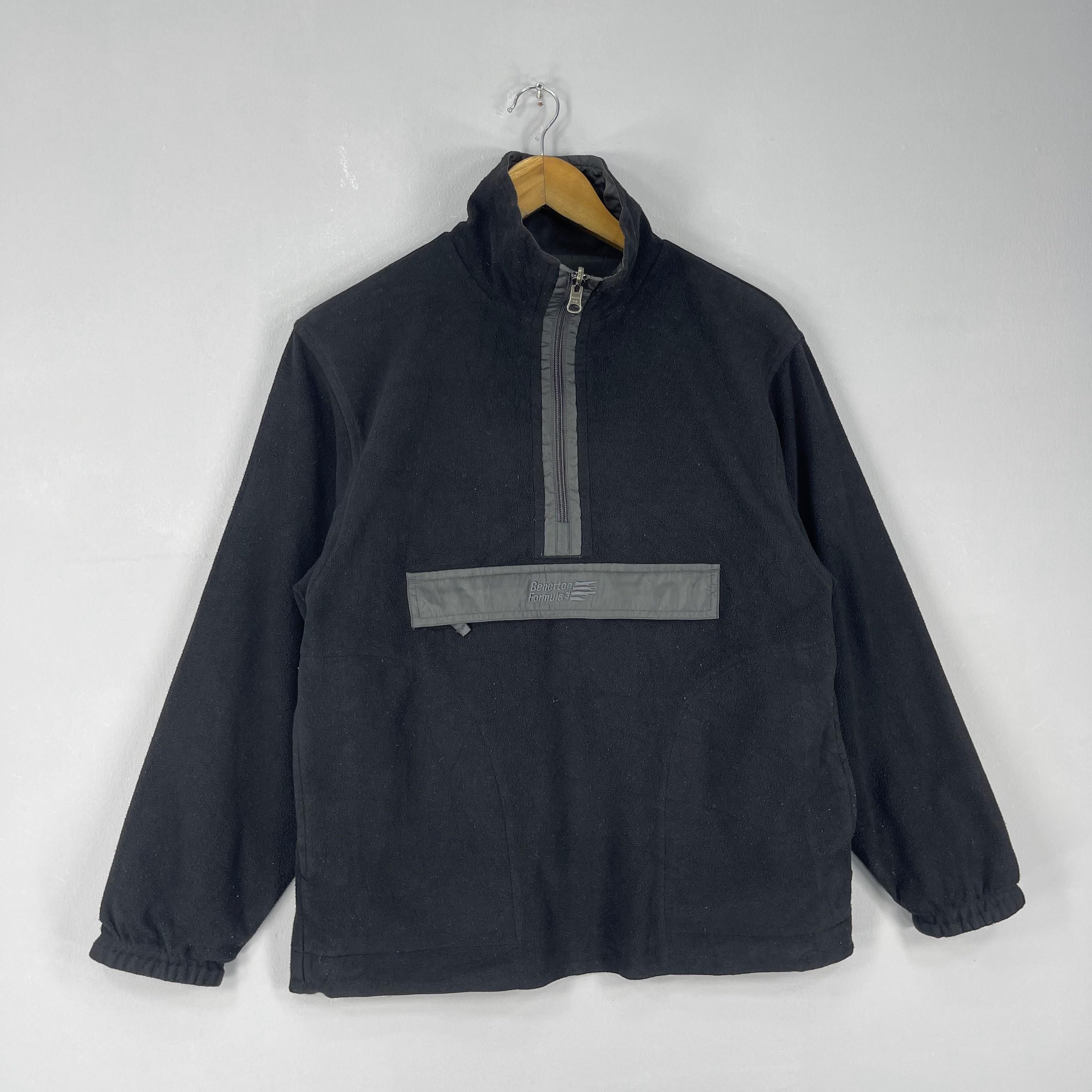 Benetton Vintage BENETTON Formula 1 Fleece Anorak Half Zipper Jacket Size US S / EU 44-46 / 1 - 4 Thumbnail