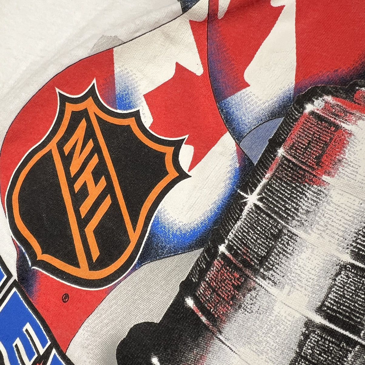 NHL × Starter × Vintage VTG NY Rangers Tee Shirt White Stanley Cup Champions NHL 90s Size US XL / EU 56 / 4 - 4 Thumbnail