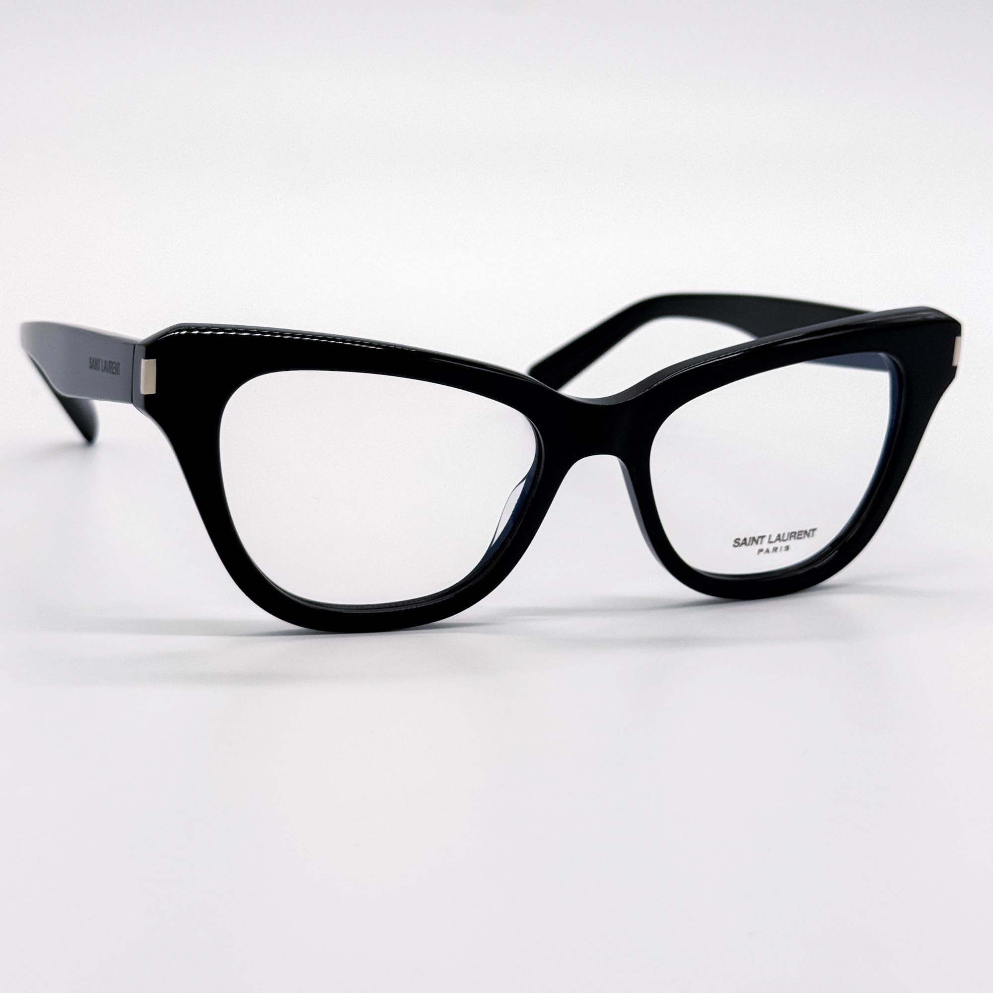 Yves Saint Laurent NEW SAINT LAURENT EYEGLASSES SL472 001 WOMEN CAT EYE BLACK E Size ONE SIZE - 5 Thumbnail