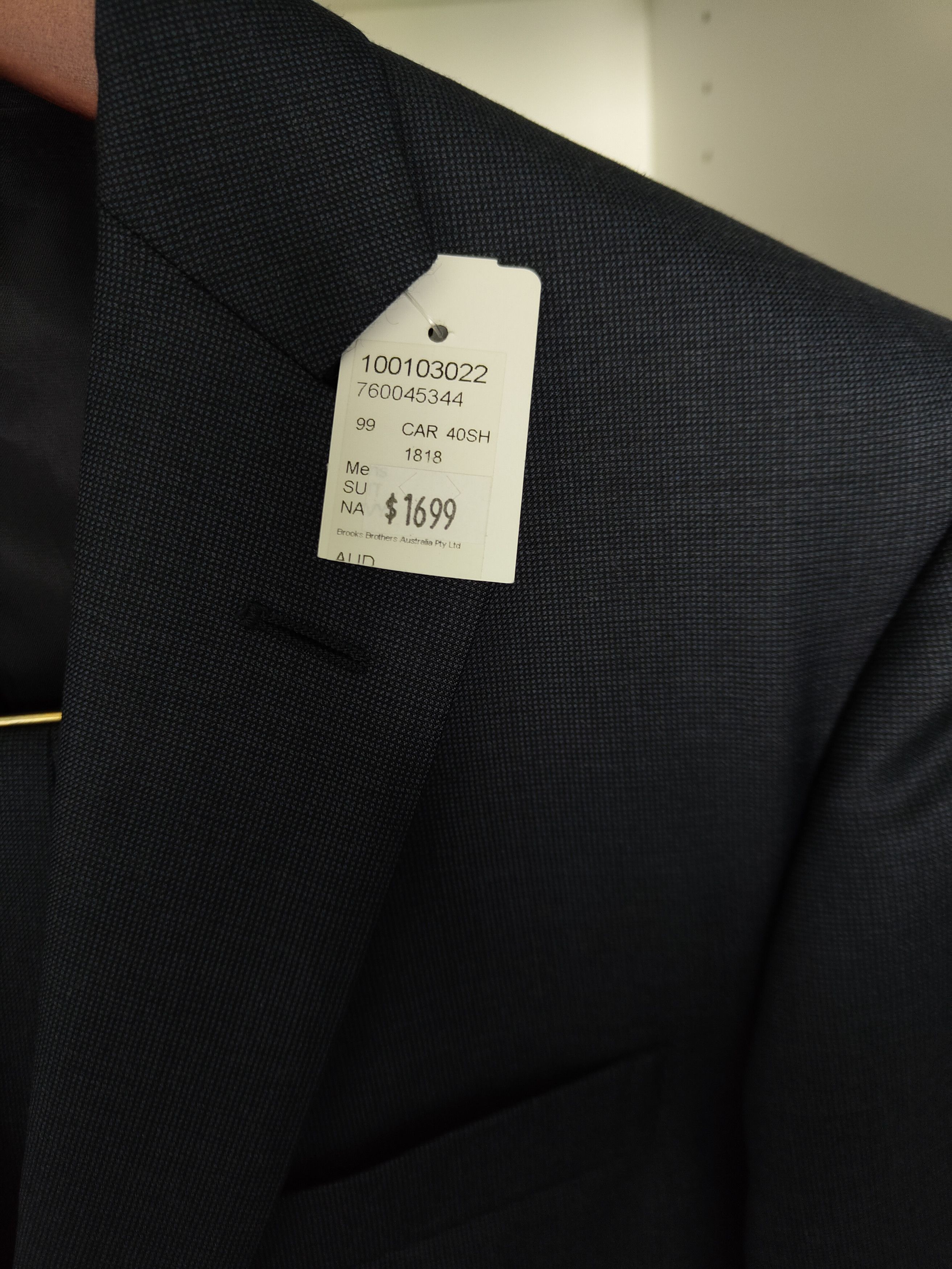 Brooks Brothers Brooks Brothers REGENT FIT (40S) Navy suit Size 40S - 4 Thumbnail