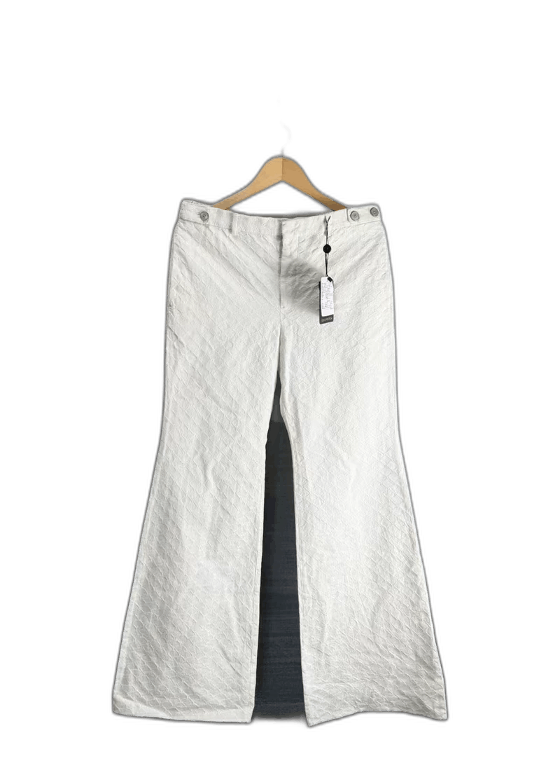 Louis Vuitton Louis Vuitton White Embroidered Flared Pants Size US 44 / EU 60 - 1 Thumbnail