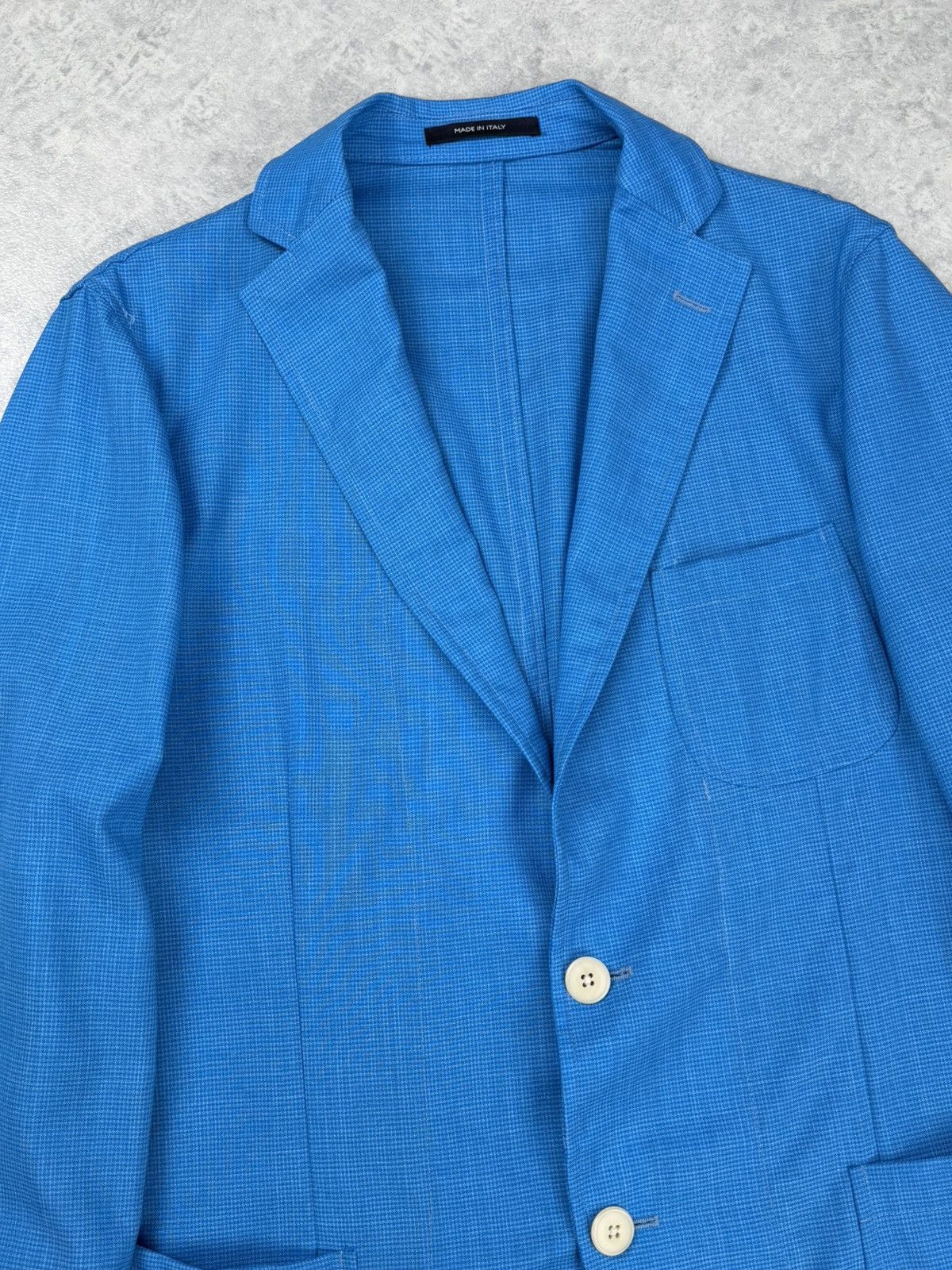 Other Angelo Nardelli Blue Wool Blend Sport Coat Blazer Size 50 Size 40R - 6 Thumbnail