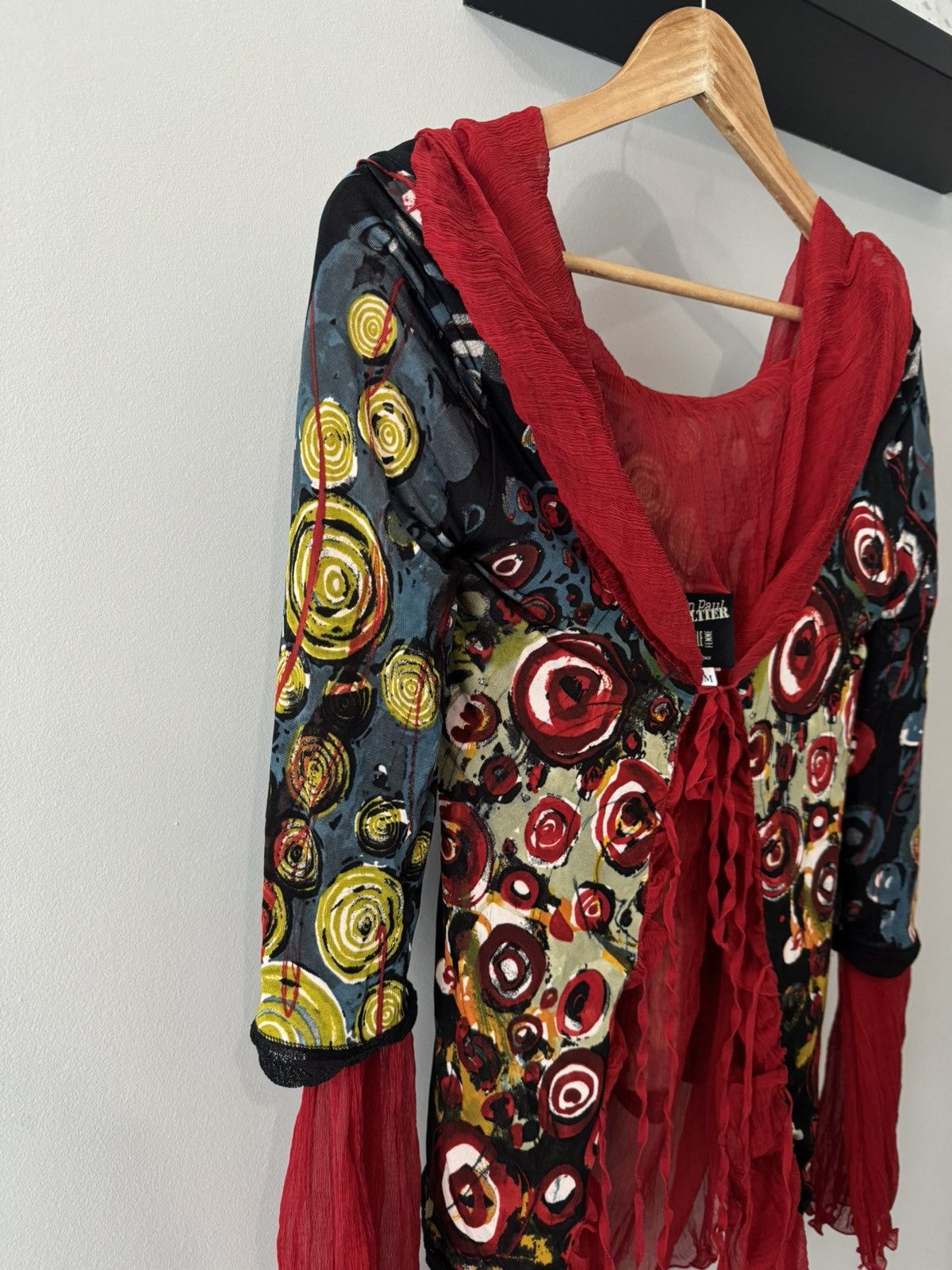 Jean Paul Gaultier Rare Vintage Jean Paul Gaultier Silk Dot Print Tie Blouse Size M / US 6-8 / IT 42-44 - 3 Thumbnail