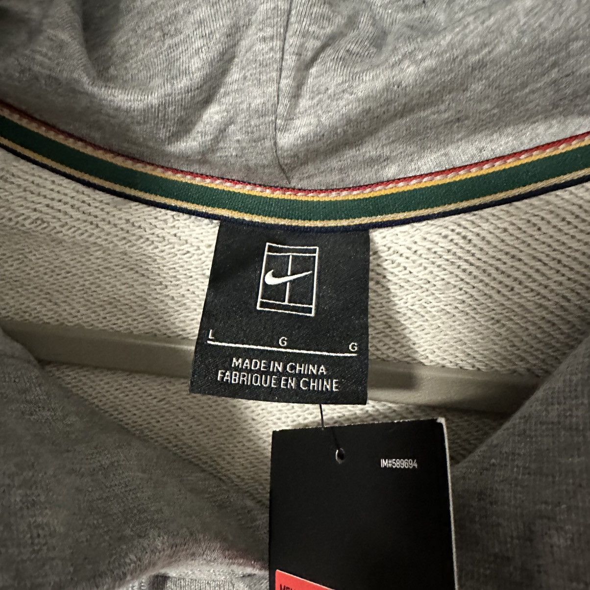 Nike Nike Court Tennis French Terry Hoodie Sweatshirt Size US L / EU 52-54 / 3 - 4 Thumbnail