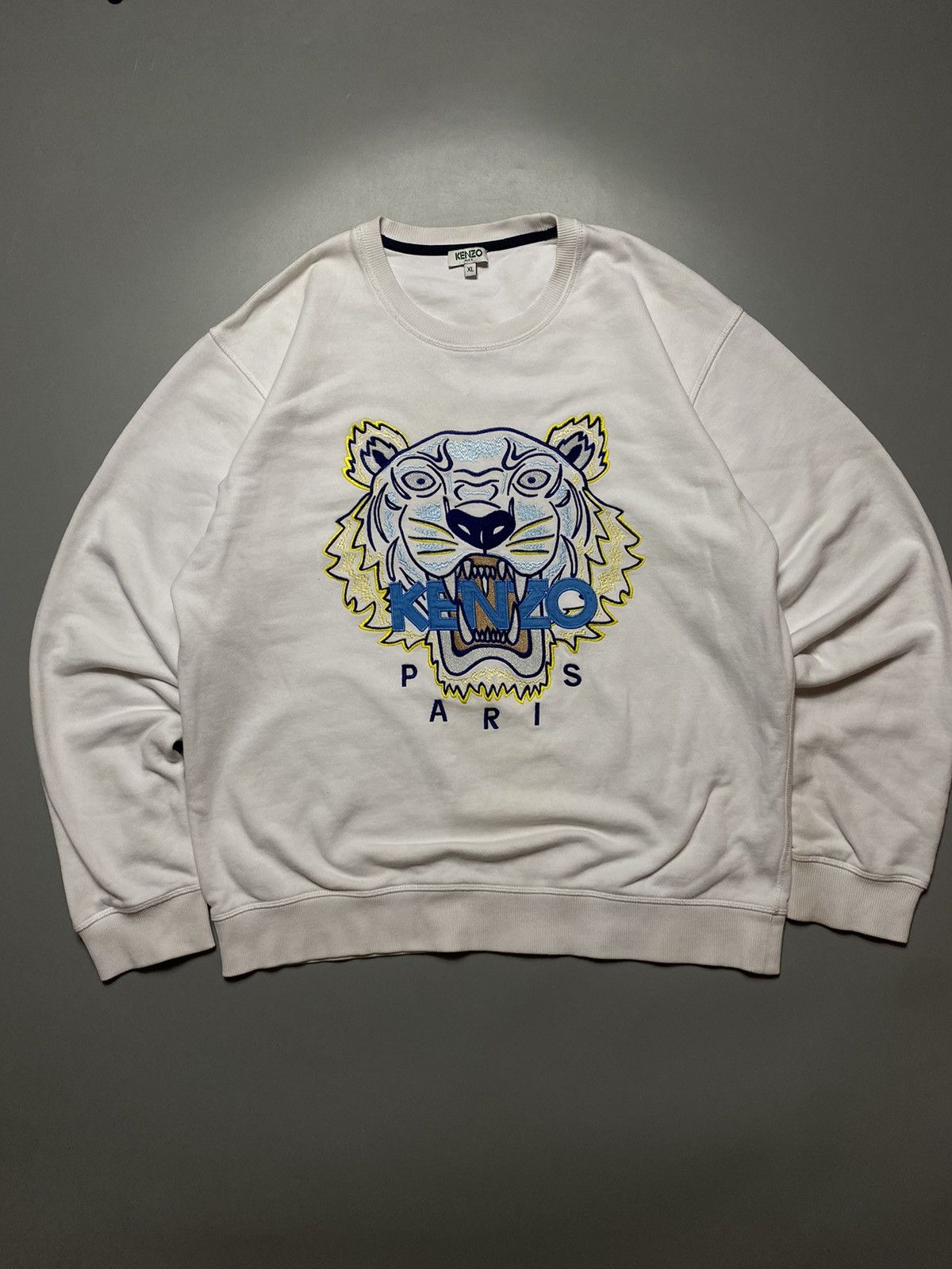 Kenzo × Vintage Kenzo Paris tiger sweatshirt classic Size US XL / EU 56 / 4 - 3 Thumbnail