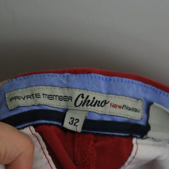 Vintage Vintage Private Member Chino Pants Striking Coral Salmon Red Size US 32 / EU 48 - 8 Thumbnail