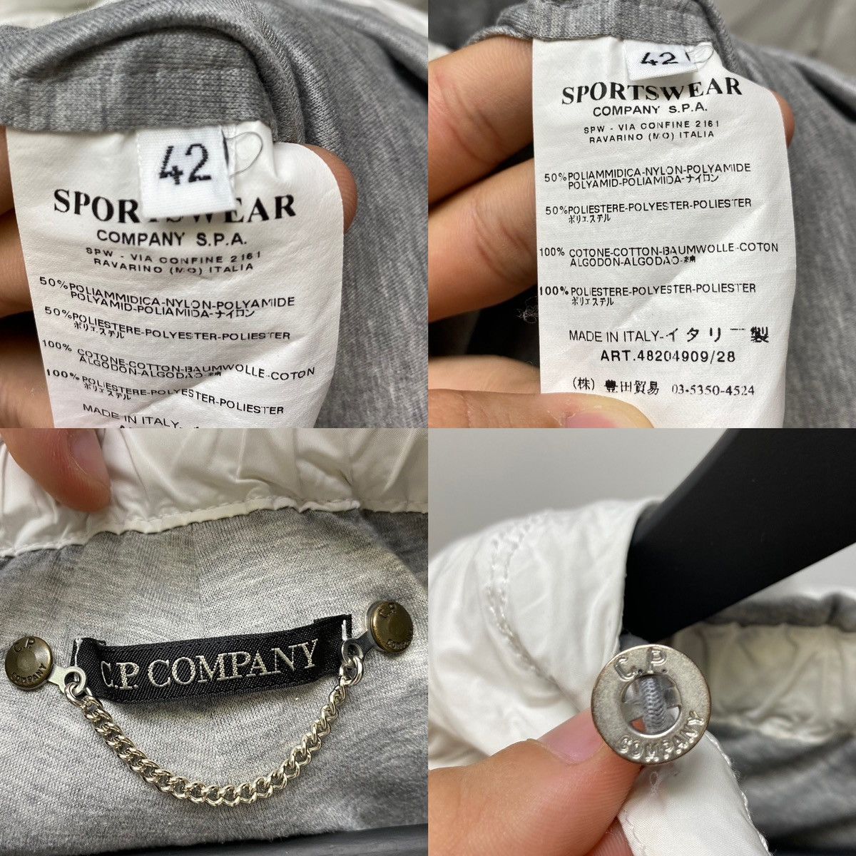C.P. Company CP COMPANY Women Jacket Size 42 Poncho Style Rare White 42 Size M / US 6-8 / IT 42-44 - 23 Thumbnail