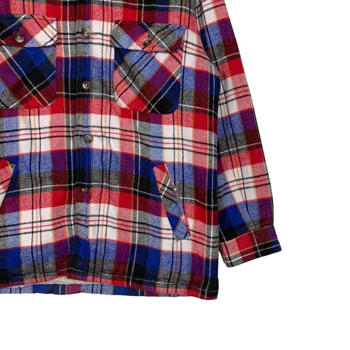 Flannel 90’s SEAHOP Fleece Lined Checked Flannel Jacket #2342-C105 Size US M / EU 48-50 / 2 - 4 Thumbnail