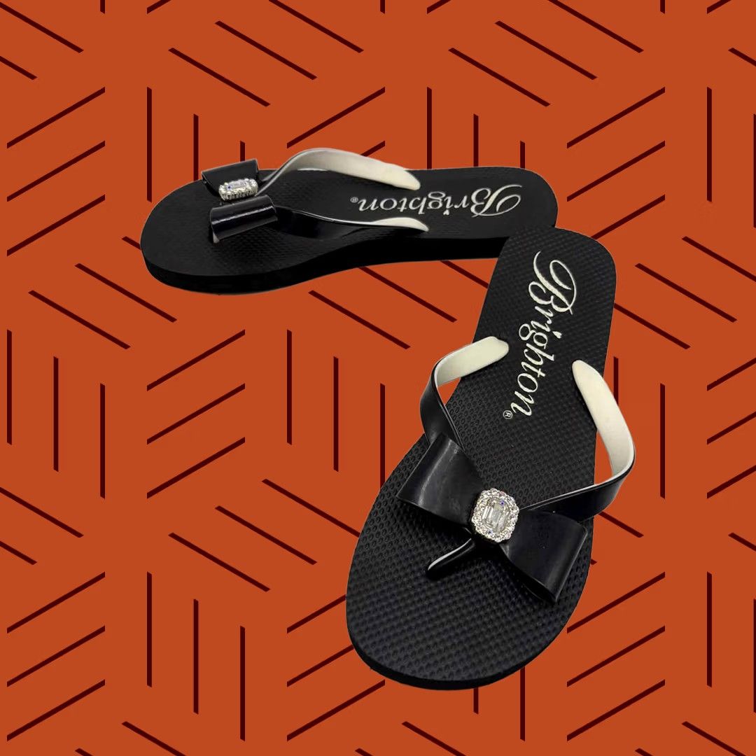Brighton Brighton Thong Sandals Size 9 Black Size US 9 / IT 39 - 1 Thumbnail