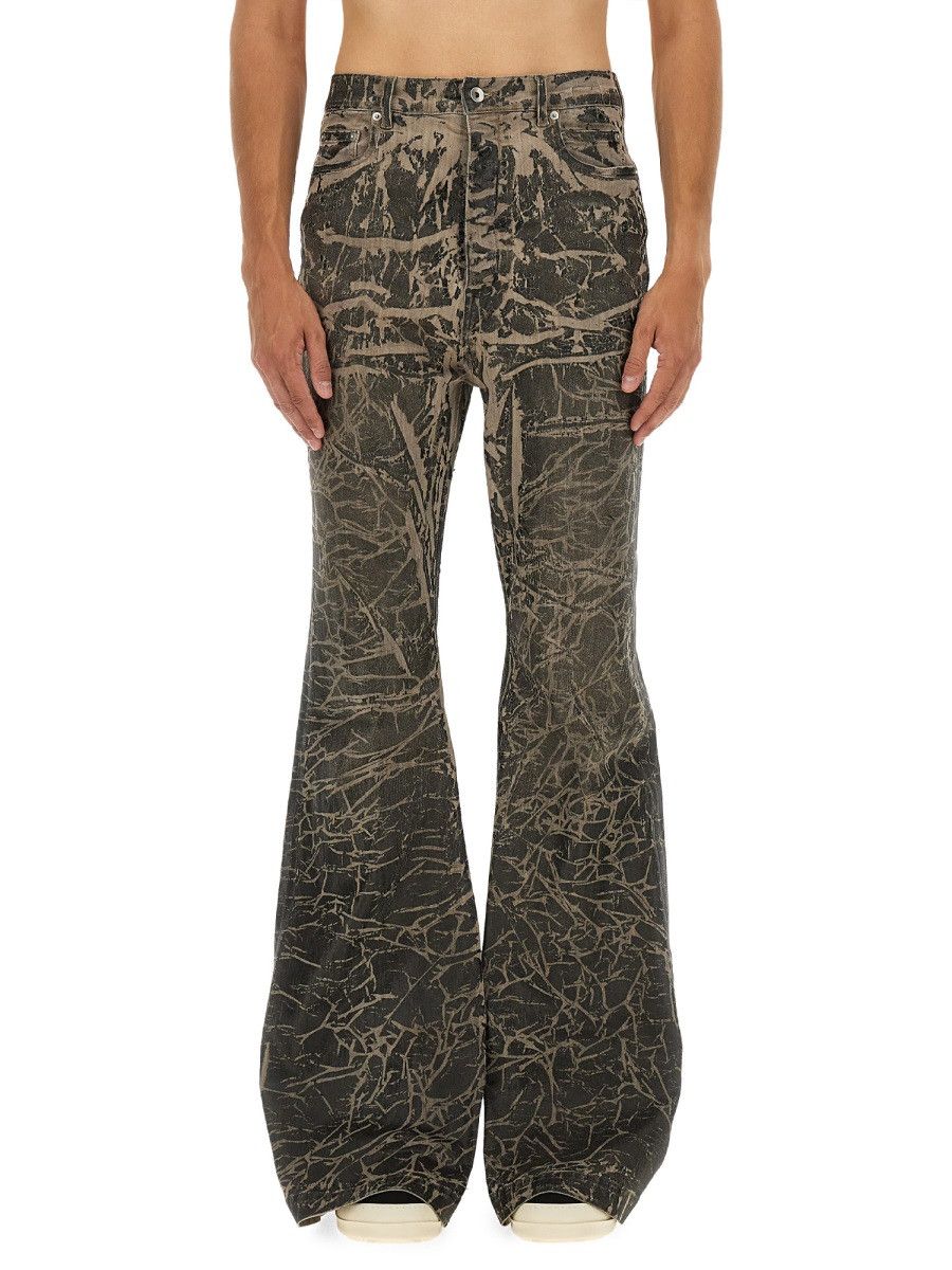 Rick Owens Drkshdw RICK OWENS DRKSHDW DENIM PANTS - BLACK (JEANS 34) Size US 34 / EU 50 - 1 Thumbnail