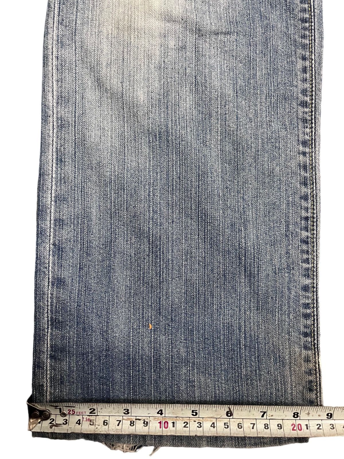 Jun Takahashi Vintage 90’s Uniqlo Baggy Distressed Style Denim Size US 33 - 9 Thumbnail