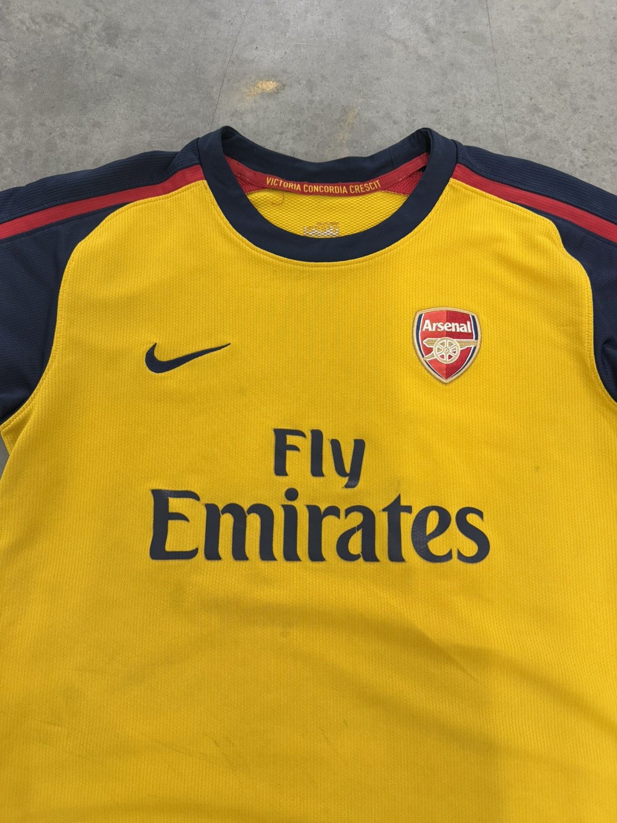 Nike Arsenal FC 2008 Away Soccer Jersey Nike Yellow UK Small Size US S / EU 44-46 / 1 - 2 Thumbnail