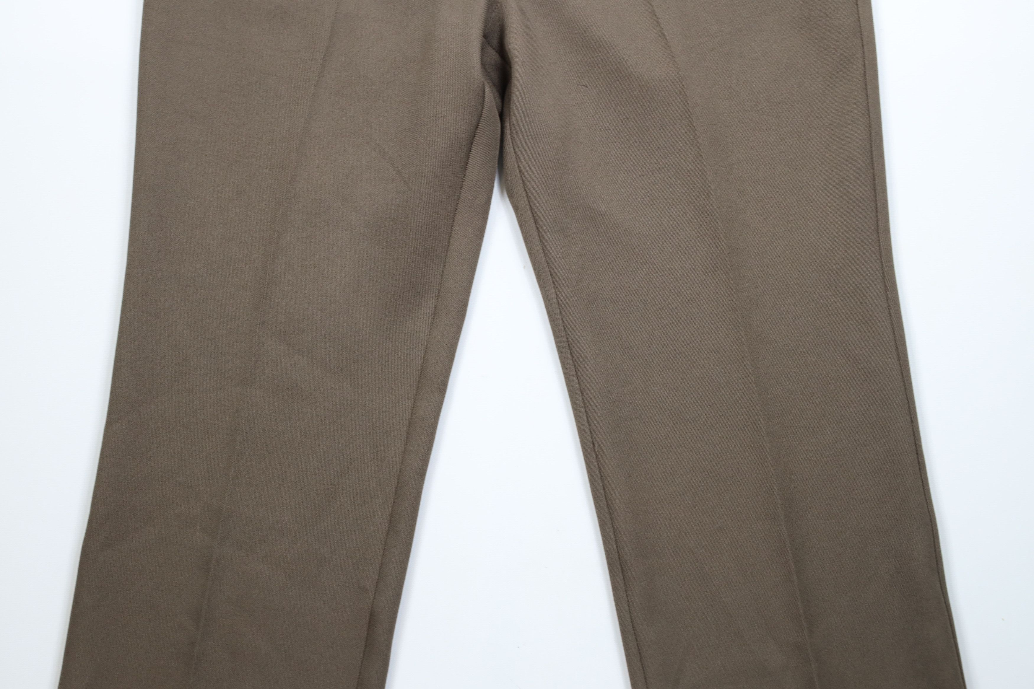 Vintage Vintage 90s Streetwear Flared Wide Leg Chino Pants Brown Size US 40 / EU 56 - 3 Thumbnail