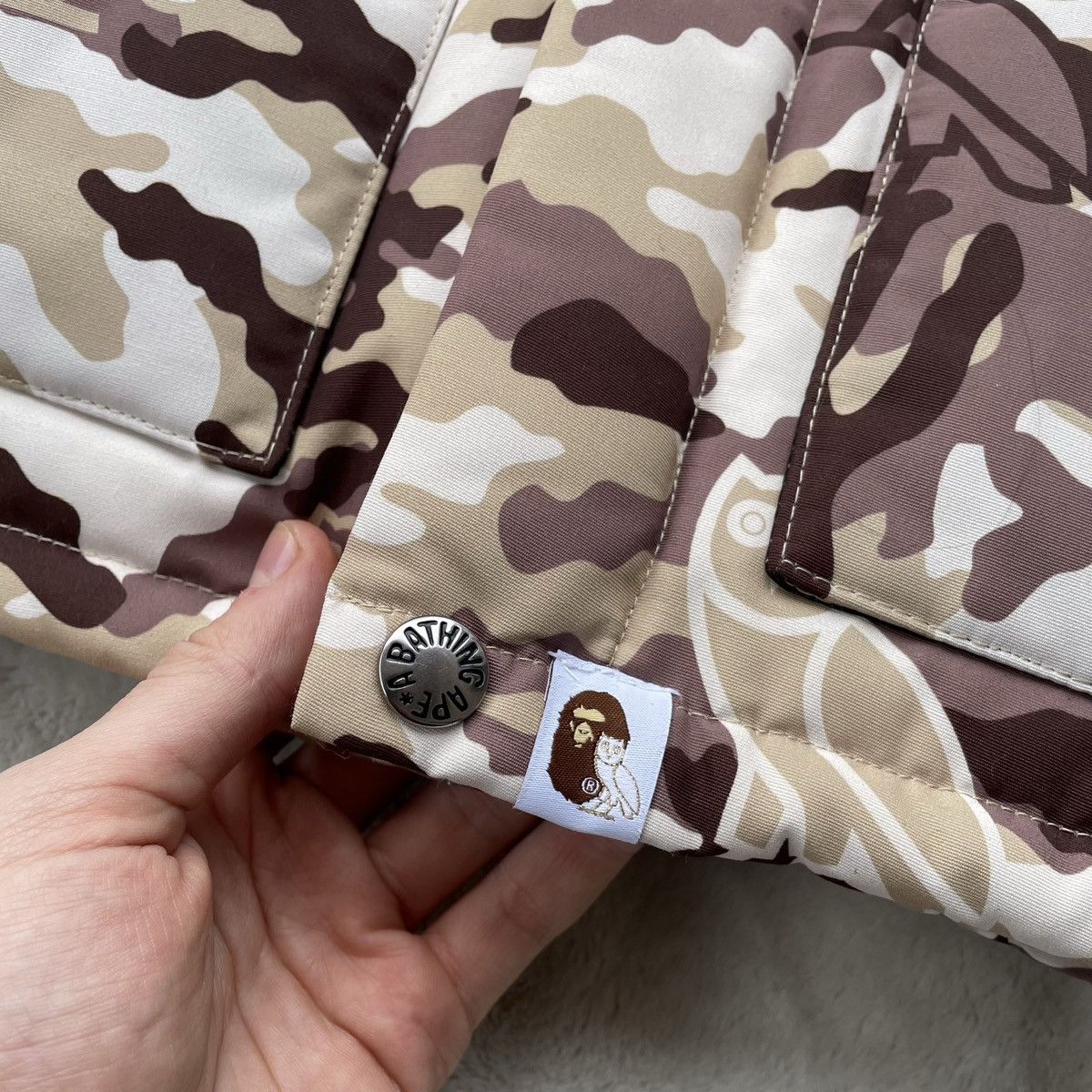 Bape × October's Very Own Bape x OVO Beige Woodland Camo Vest Size US L / EU 52-54 / 3 - 5 Thumbnail