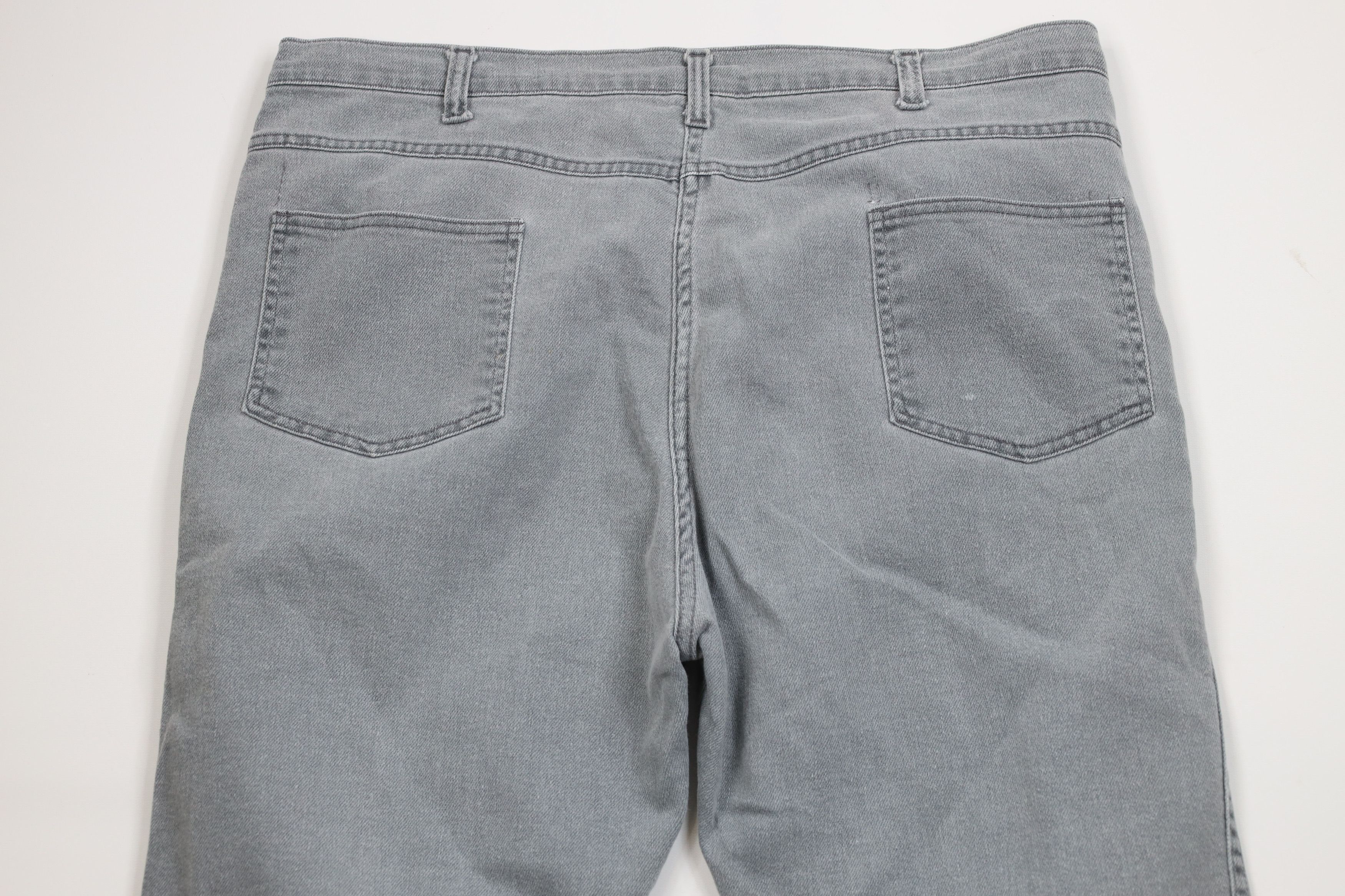 Vintage Vintage 90s Streetwear Stonewash Wide Leg Denim Jeans Gray Size US 38 / EU 54 - 10 Thumbnail