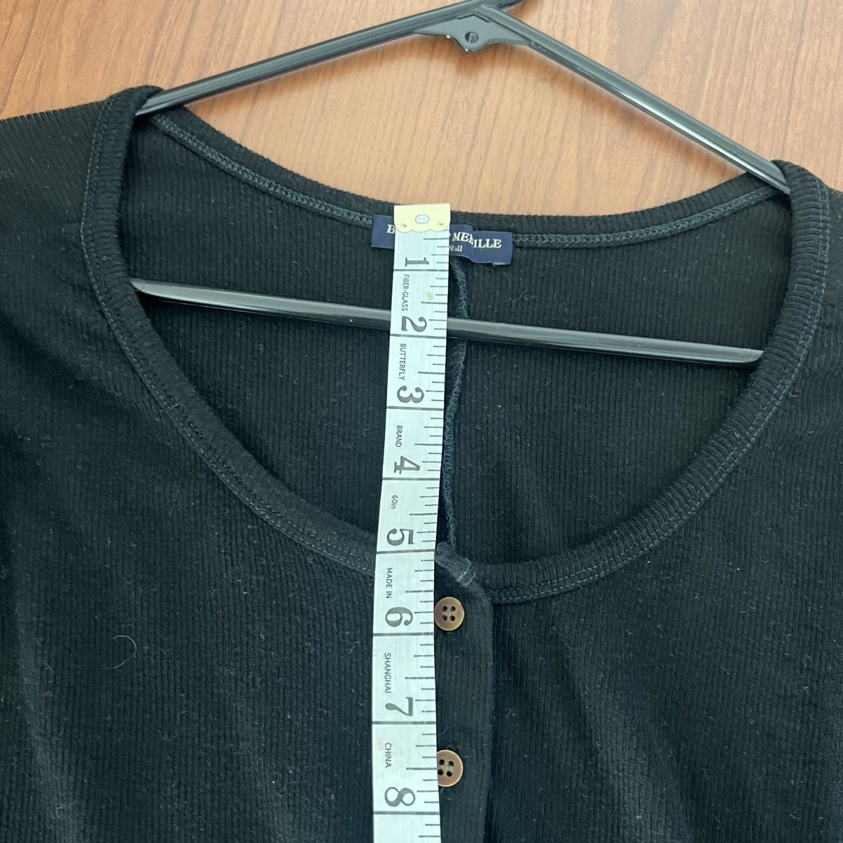 Brandy Melville Brandy Melville Black Long Sleeve Shirt One Size Italy Made Size ONE SIZE - 11 Thumbnail