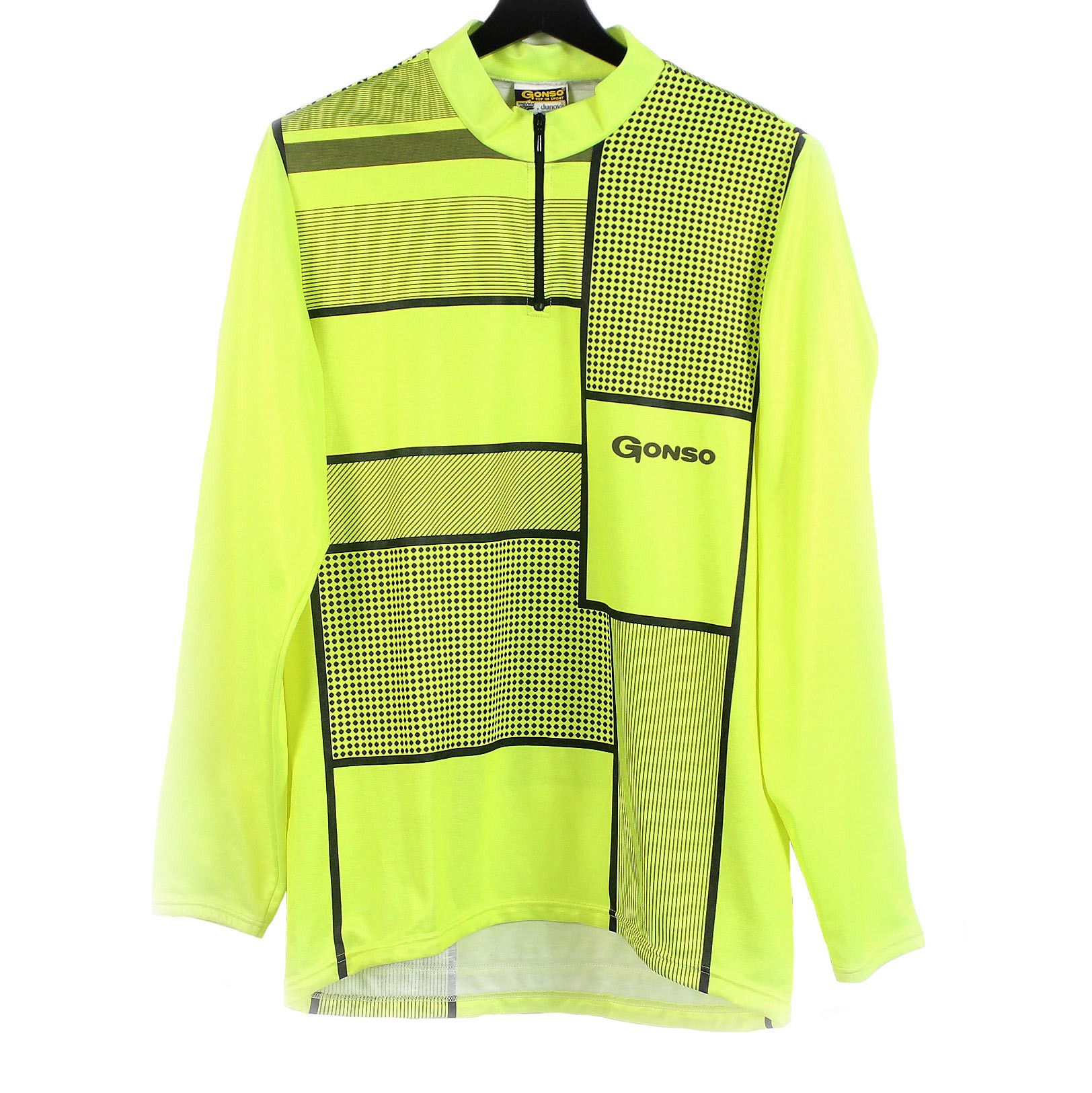 Vintage 80s vintage GONSO cycling jersey rad neon t-shirt tshirt Size XL / US 12-14 / IT 48-50 - 1 Thumbnail