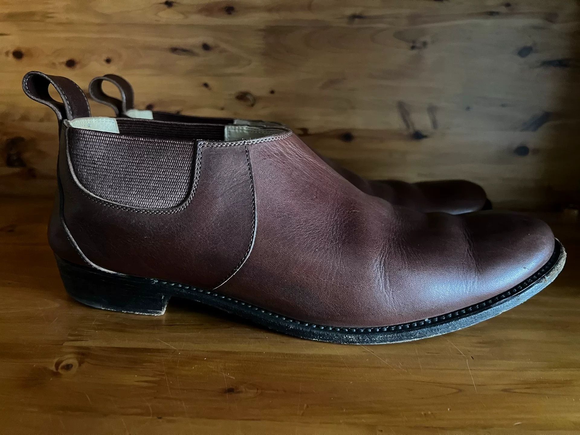 Arts & Science arts&science Handcrafted Brown Chelsea Boots Size US 10 / EU 43 - 3 Thumbnail