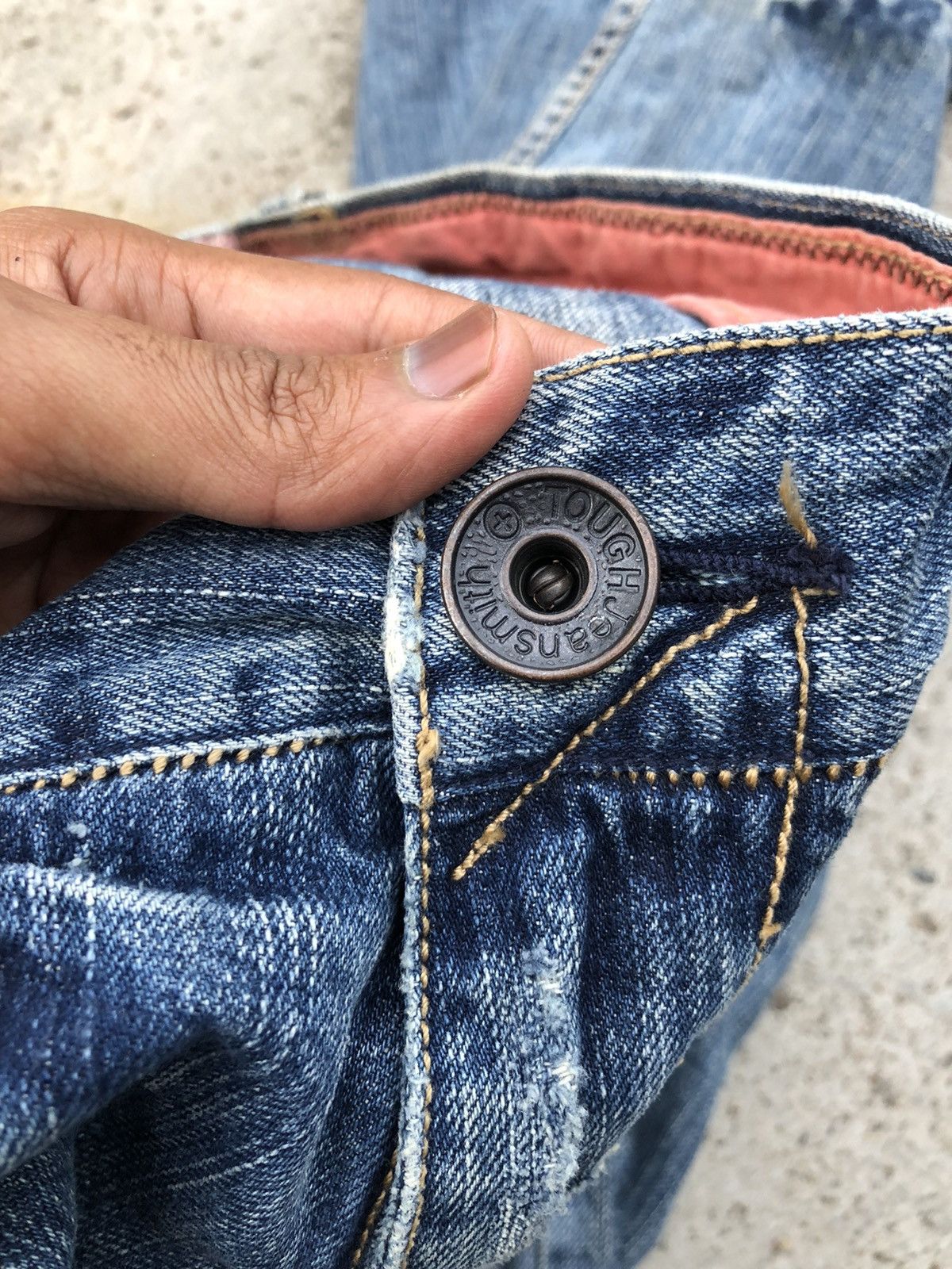 Vintage TOUGH JEANS TWIST DENIM Size US 36 / EU 52 - 7 Thumbnail
