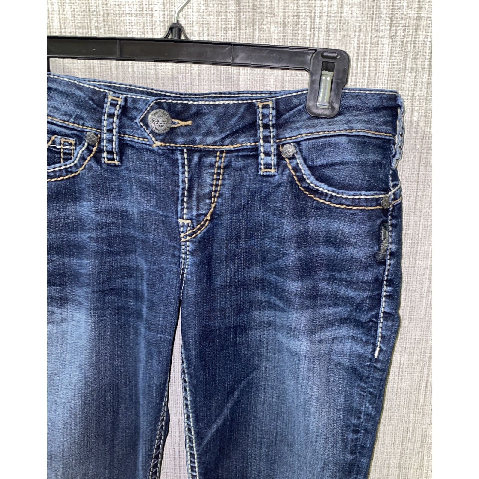 Silver Jeans Co. Silver Jeans Tuesday Womens Jeans Blue Denim 30 In Inseam 33 In Regular Size 30 X 33 28 X 33 Actual 30 X 33 Color Blue Mens Womens Girls? Size 30" / US 8 / IT 44 - 2 Thumbnail