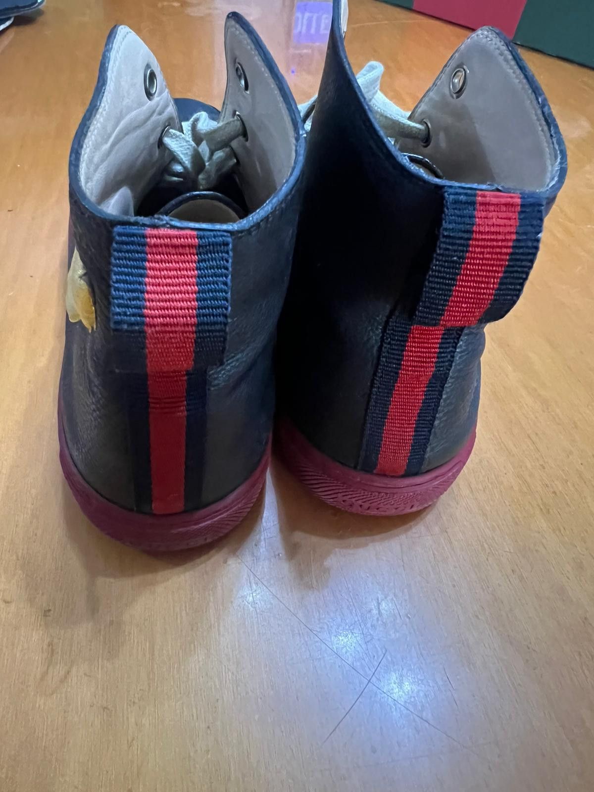 Gucci Gucci High-Top Sneakers Gold Wing Size US 9 / EU 42 - 12 Thumbnail