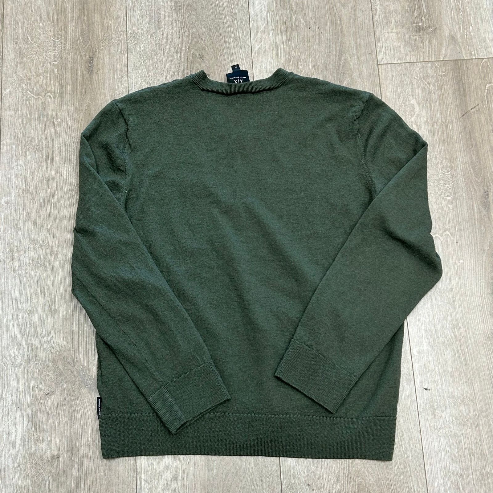 Armani Exchange Armani Exchange V-neck knit sweater Green Size Youth XL B19 Size US XL / EU 56 / 4 - 5 Thumbnail