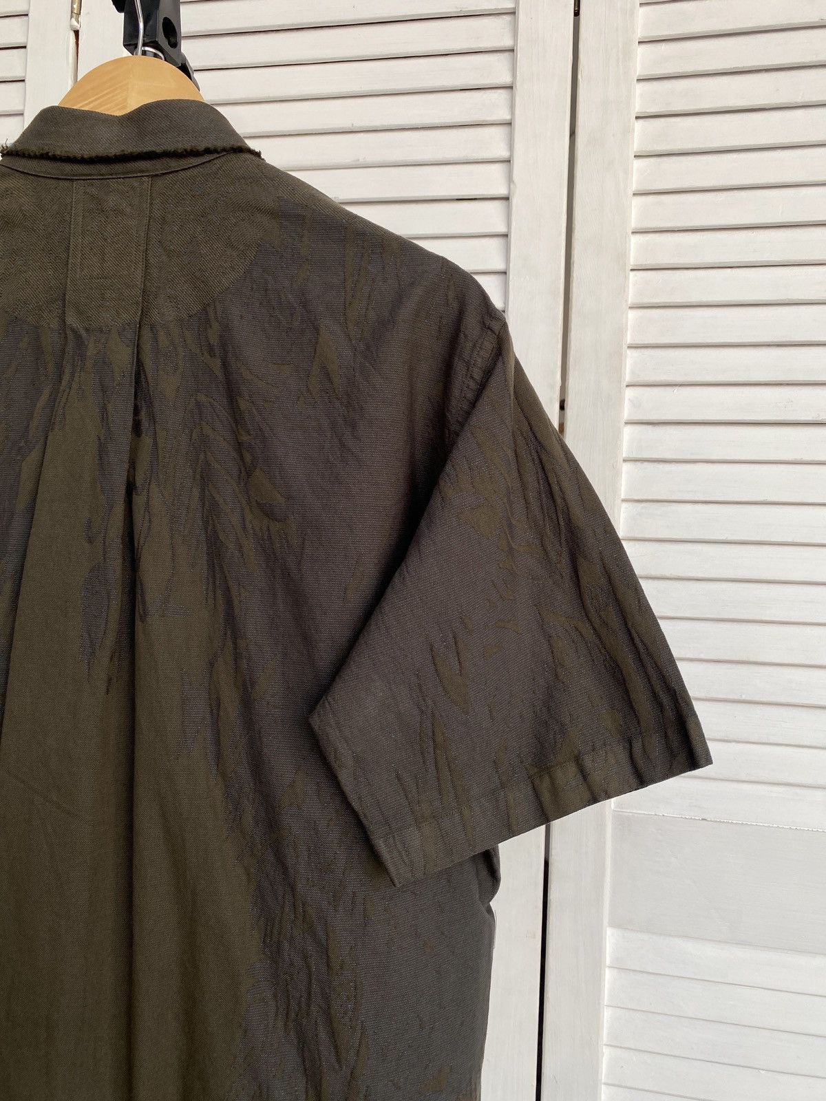 Issey Miyake × Japanese Brand × Vintage ISSEY MIYAKE A-POC "Shadow Stitch" Raw Edge Textured Shirt Size US M / EU 48-50 / 2 - 18 Thumbnail