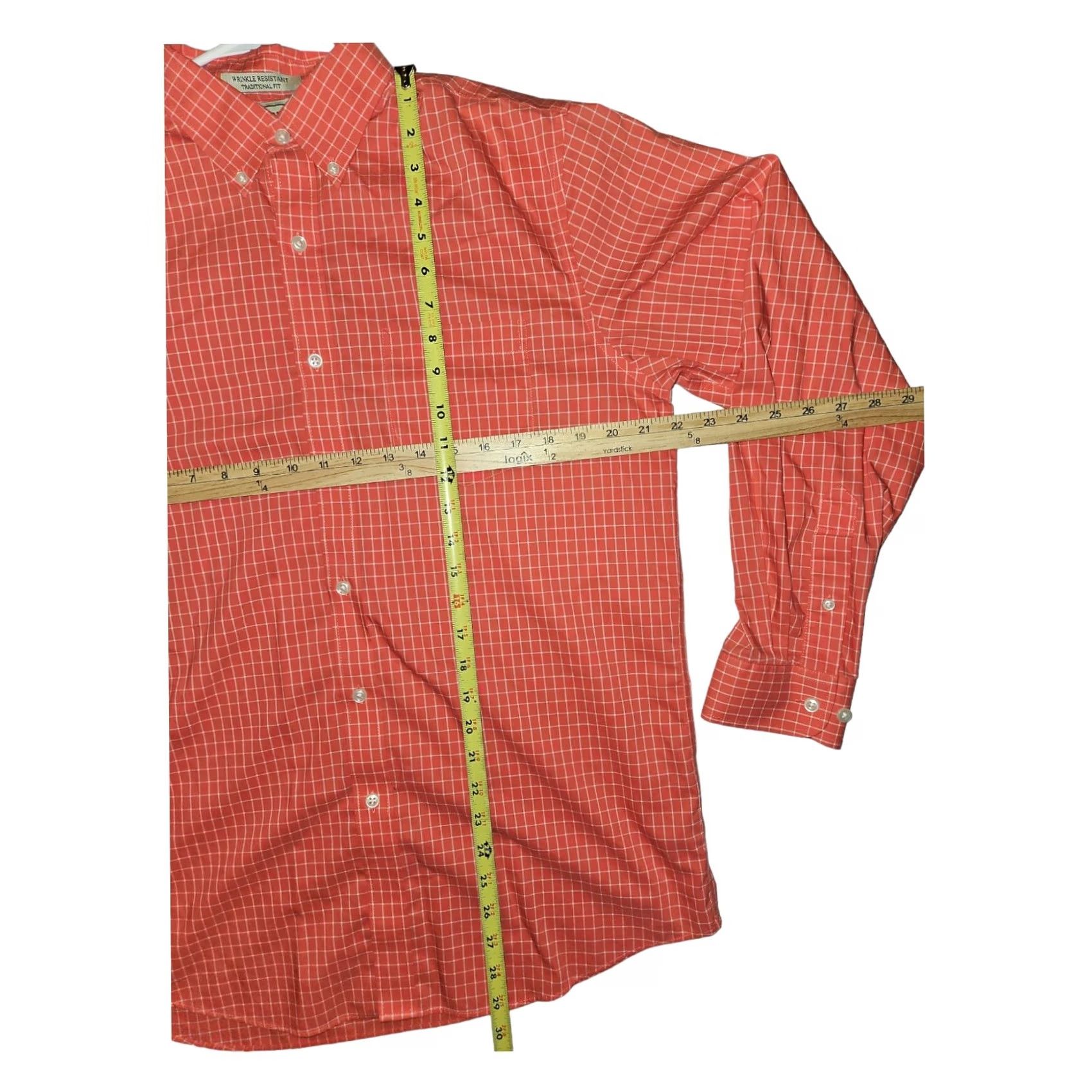 Vintage VINTAGE? No.LL Bean Button-Down Shirt Men M Red Wrinkle Resistant Cotton Check-Flag? Size US M / EU 48-50 / 2 - 3 Thumbnail