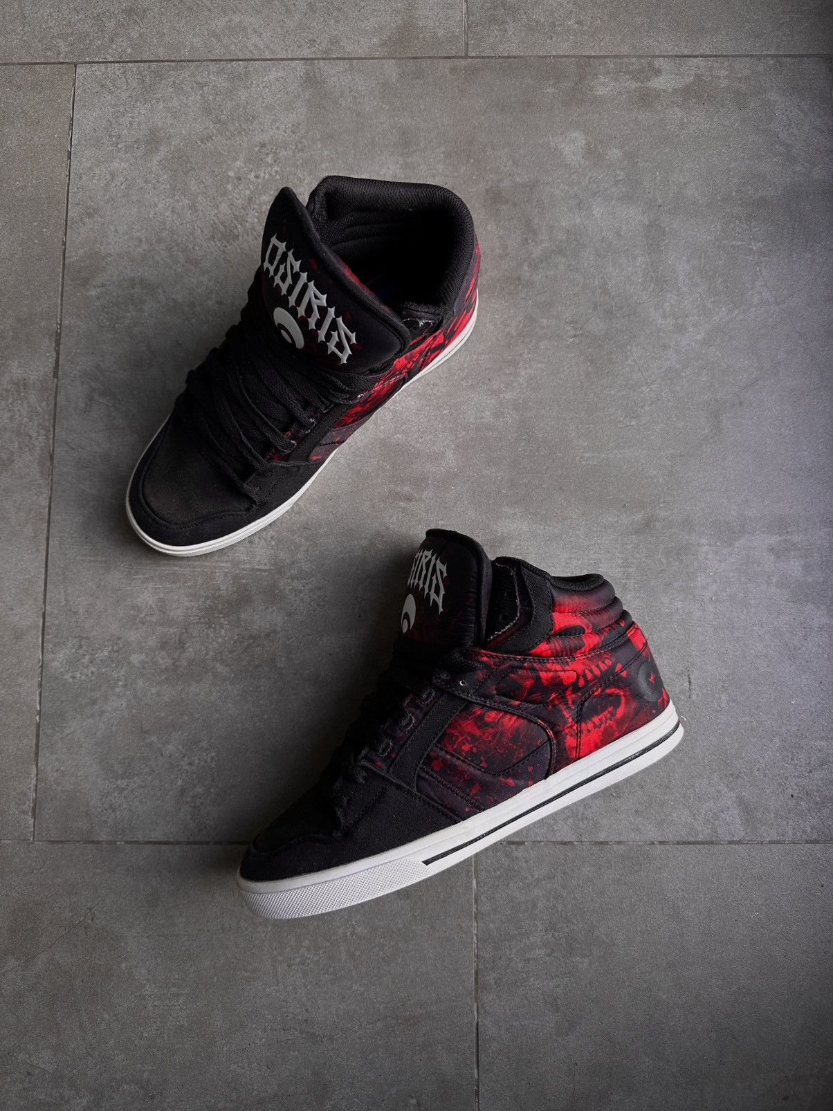 Osiris OSIRIS CLONE RED SKULL LIMITED HI TOP SNEAKERS Size US 11 / EU 44 - 7 Thumbnail