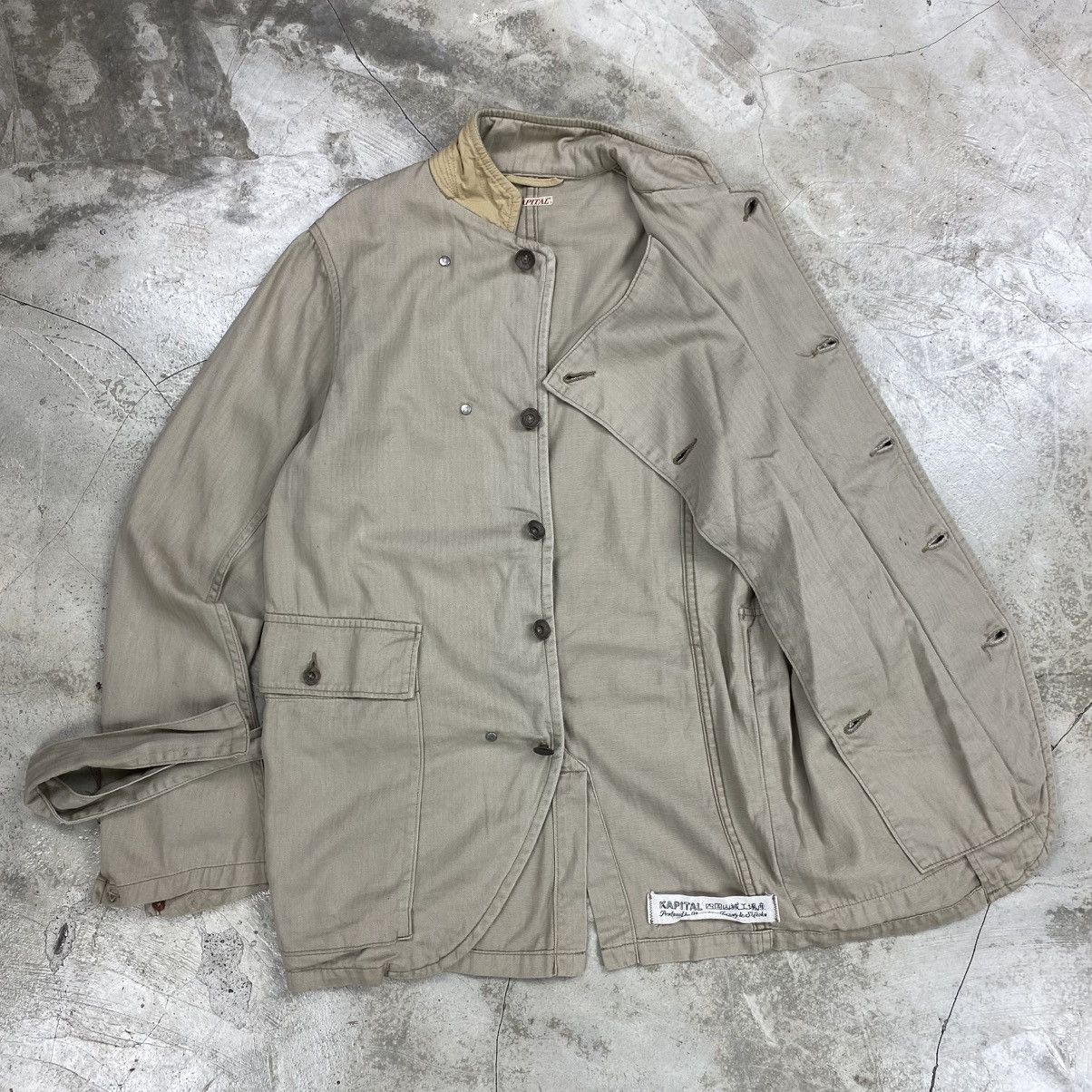 Kapital 13 stars Button HBT Sack Jacket Size US S / EU 44-46 / 1 - 3 Thumbnail