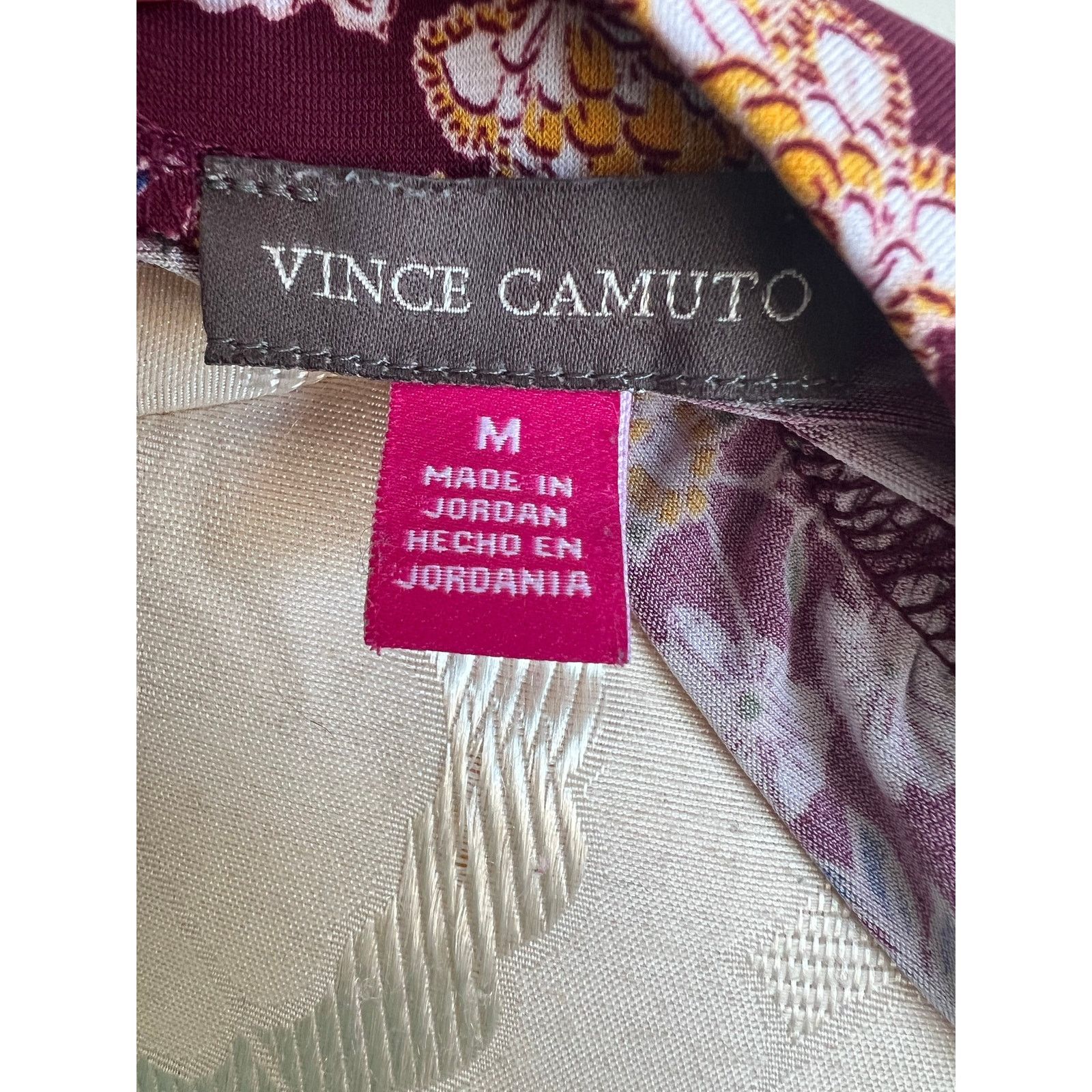 Vince Camuto Vince Camuto Floral Long Sleeve V-Neck Blouse Medium Size M / US 6-8 / IT 42-44 - 7 Thumbnail
