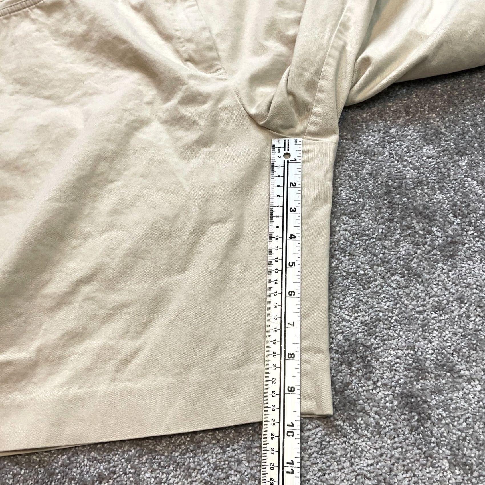 Vintage Kim Rogers Sweatshorts Womens 18 Beige Stretch Button Cotton Solid Soft 10" Inseam Insm Plus Size Size 25" / US 0 / IT 36 - 4 Thumbnail