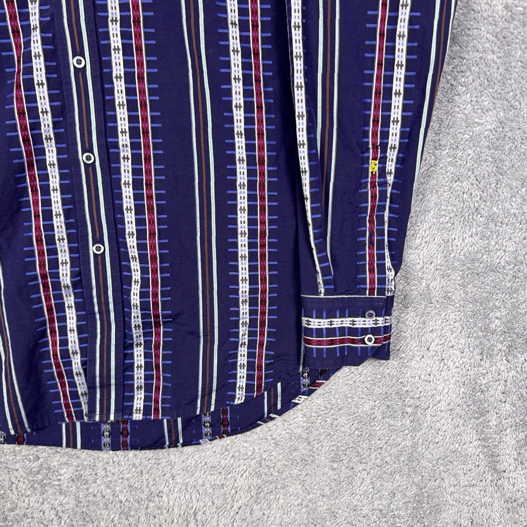 Robert Graham Robert Graham Shirt Mens M Geometric Abstract Modern Preppy Button-Up Long Sleeve Multipattern Multicolor Size US M / EU 48-50 / 2 - 3 Thumbnail