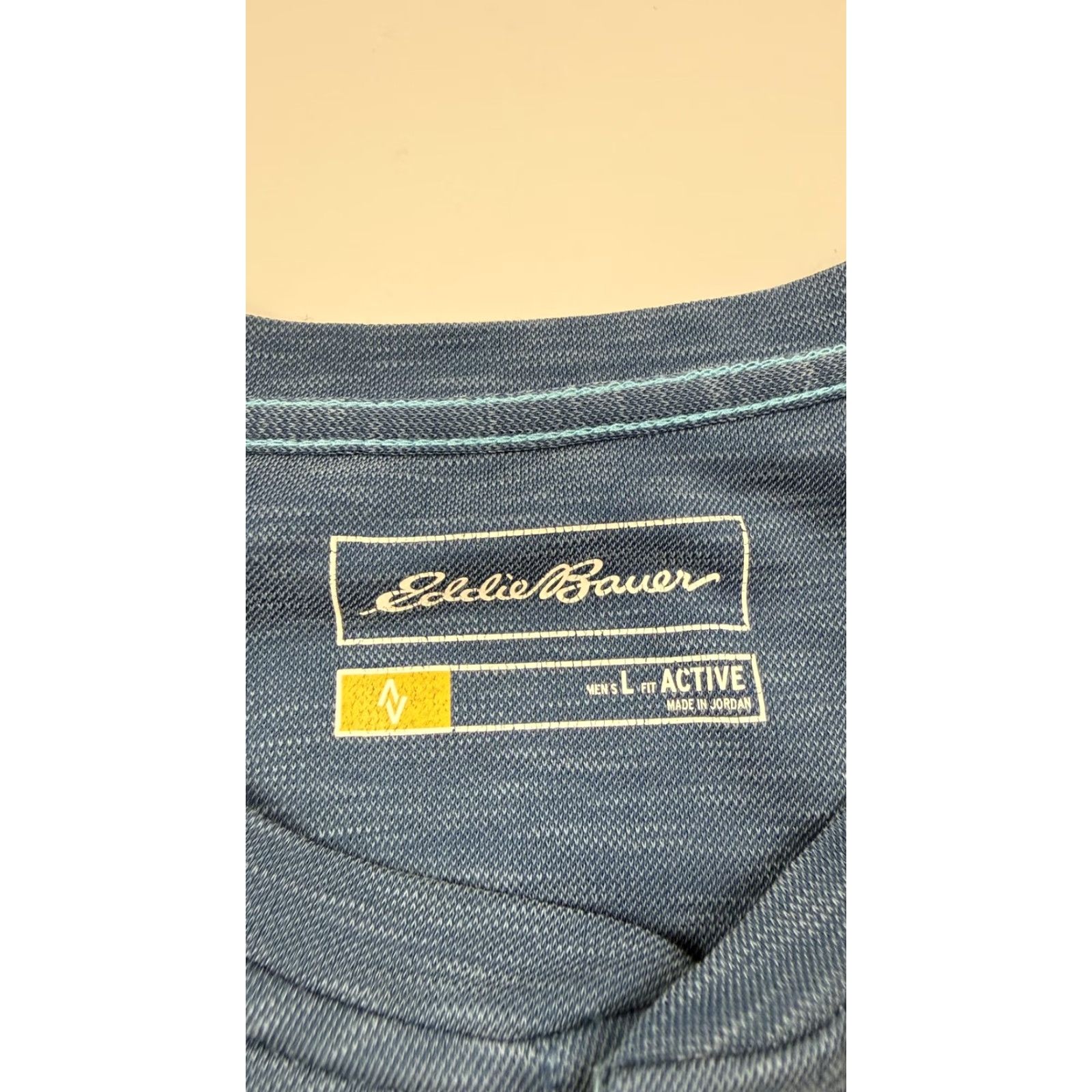 Eddie Bauer Eddie Bauer Shirt Mens L Blue Active Performance Long Sleeve Henley Tencel Lyocell Polyester Travex Size US L / EU 52-54 / 3 - 5 Thumbnail
