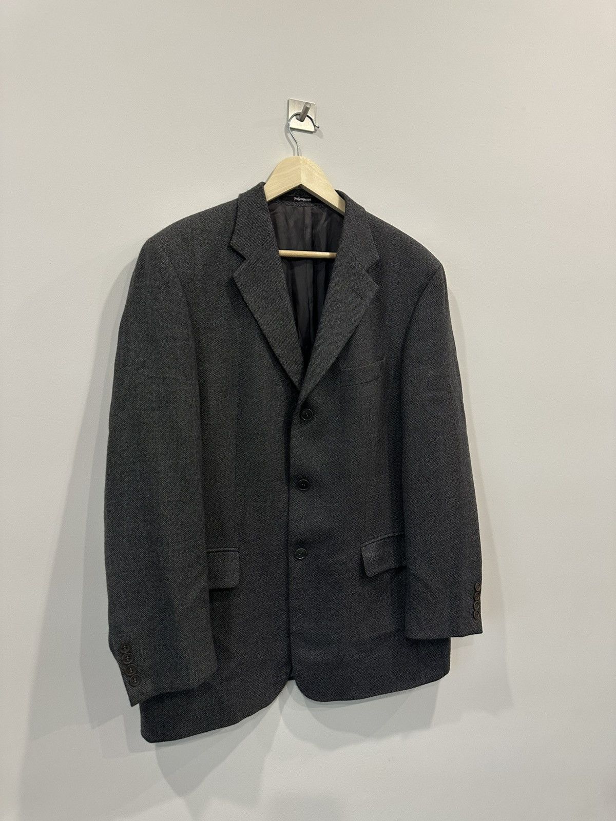 Yves Saint Laurent Yves Saint Laurent Pour Homme vintage wool blazer 1998 Size 52S - 2 Thumbnail