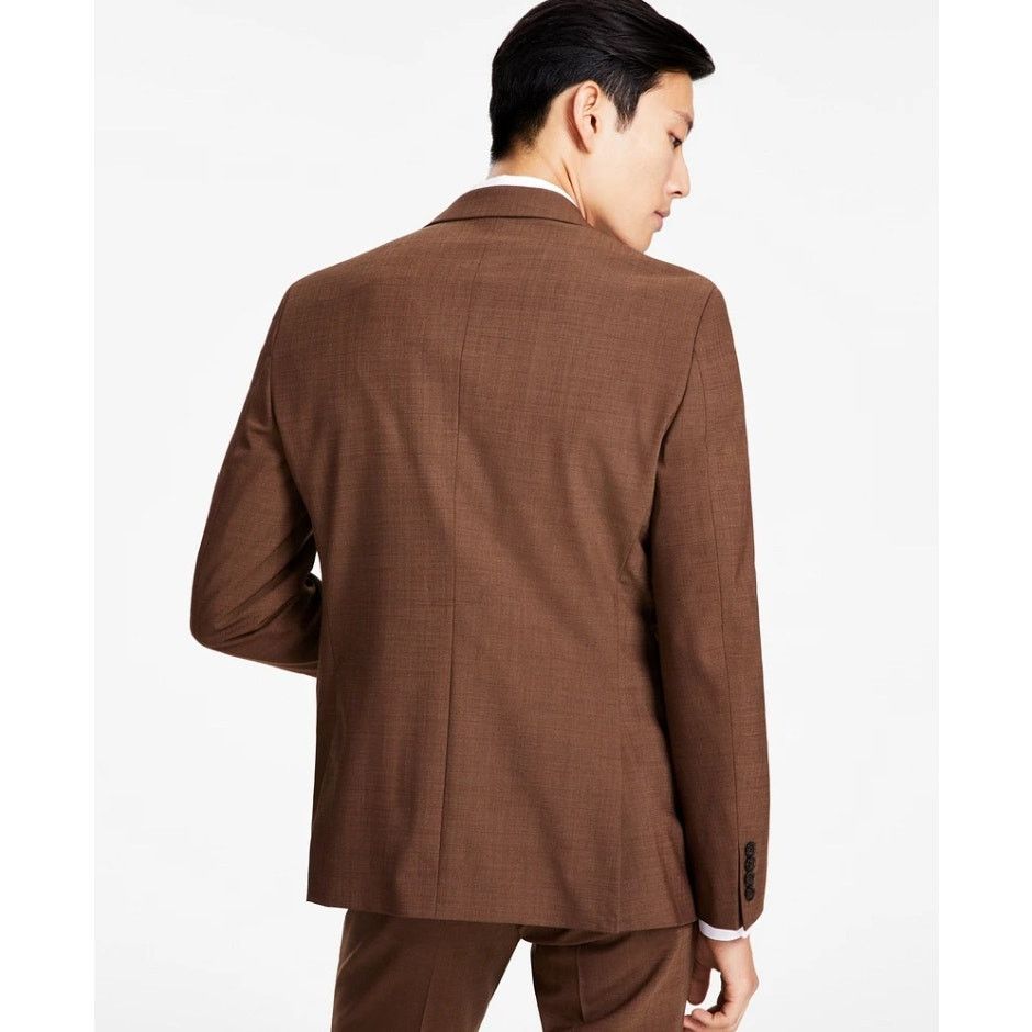 Bar III Bar III Men's Rust Brown Wool-Blend Slim Suit Jacket 38S Size 38S - 4 Thumbnail