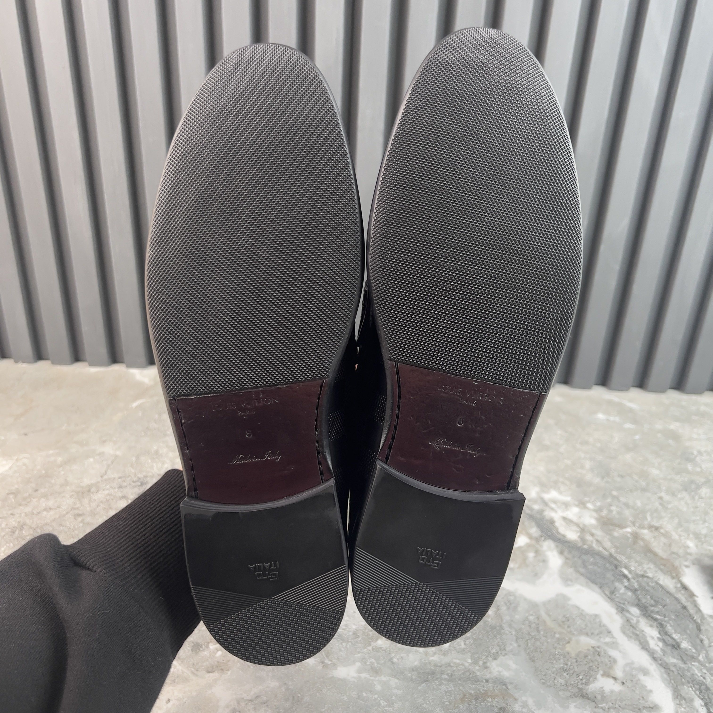 Louis Vuitton Graduation Loafers Penny Damier Infini Black Leather Size US 9 / EU 42 - 12 Thumbnail