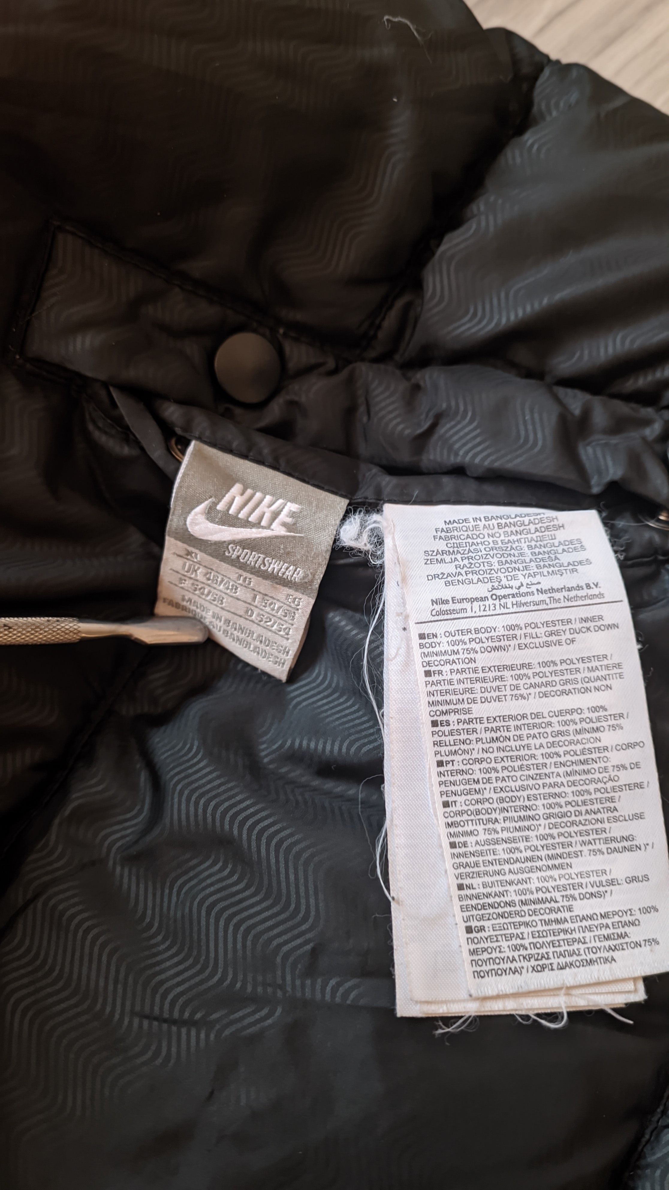 Nike Y2K vintage reversible down jacket