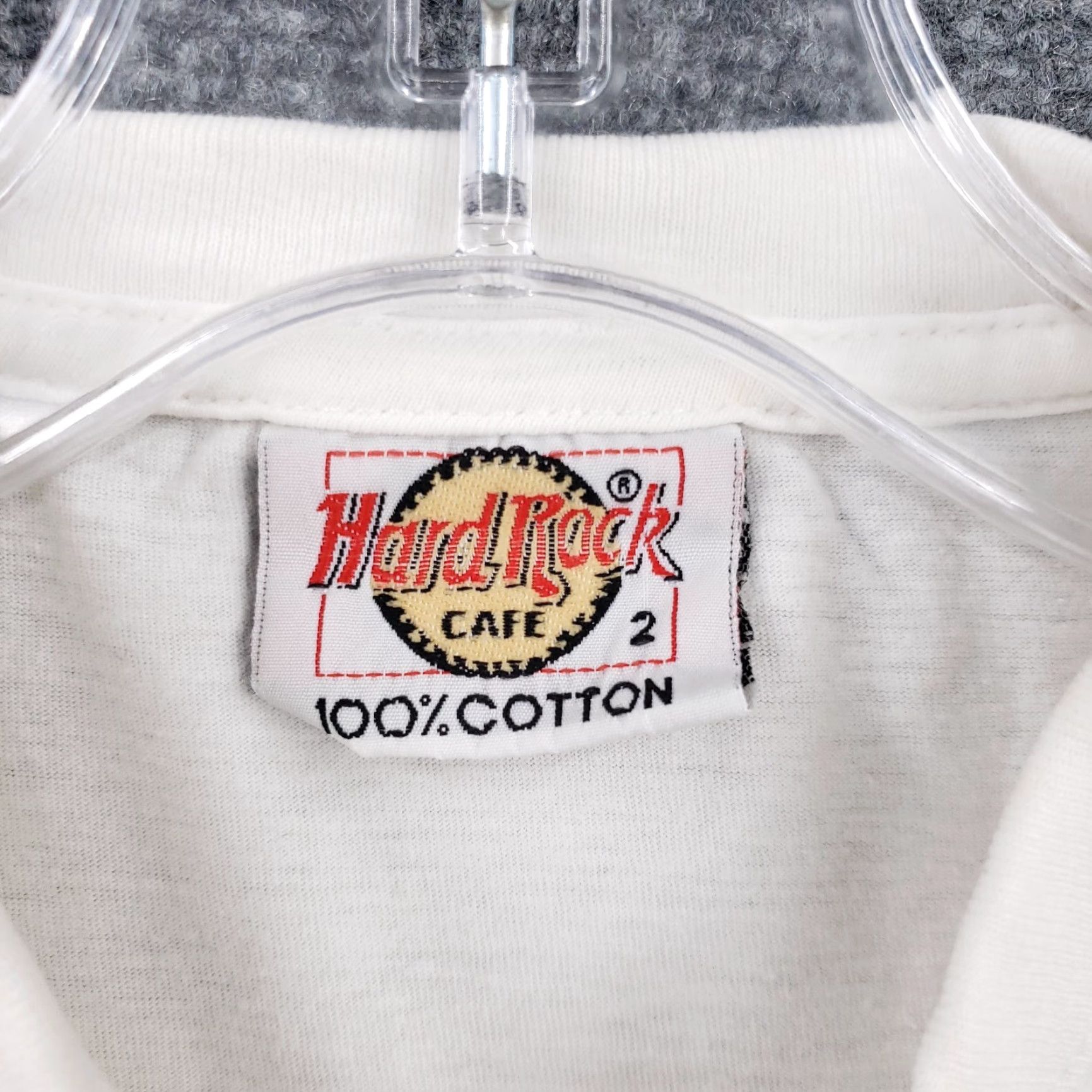 Hard Rock Cafe Hard Rock T-Shirt Womens Small White Crew Neck Short Sleeves VINTAGE Size S / US 4 / IT 40 - 3 Thumbnail
