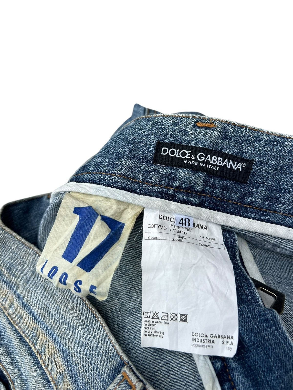 Dolce & Gabbana Vintage Dolce & Gabbana Distress Dirty Mud Denim Loose Jeans Size US 32 / EU 48 - 23 Thumbnail