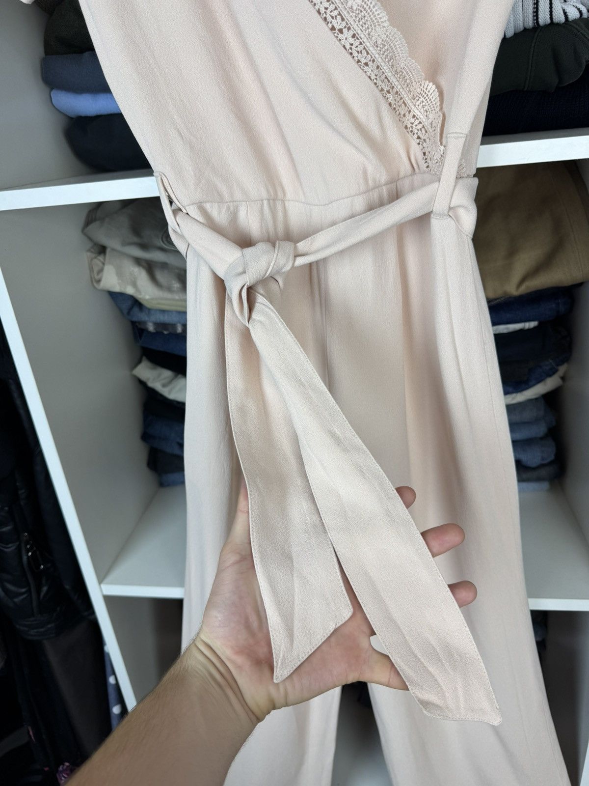 Sezane Sezane Combinaison Louis Jumpsuit Nude Size 34 Size 25" / US 0 / IT 36 - 12 Thumbnail