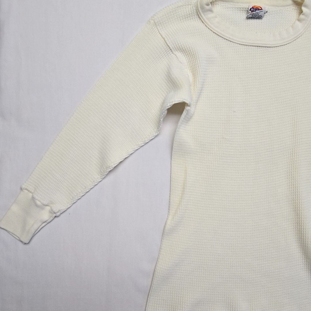 Dickies Vintage Dickies Thermal Shirt Waffle Knit Cream Mens Medium Size US M / EU 48-50 / 2 - 4 Thumbnail