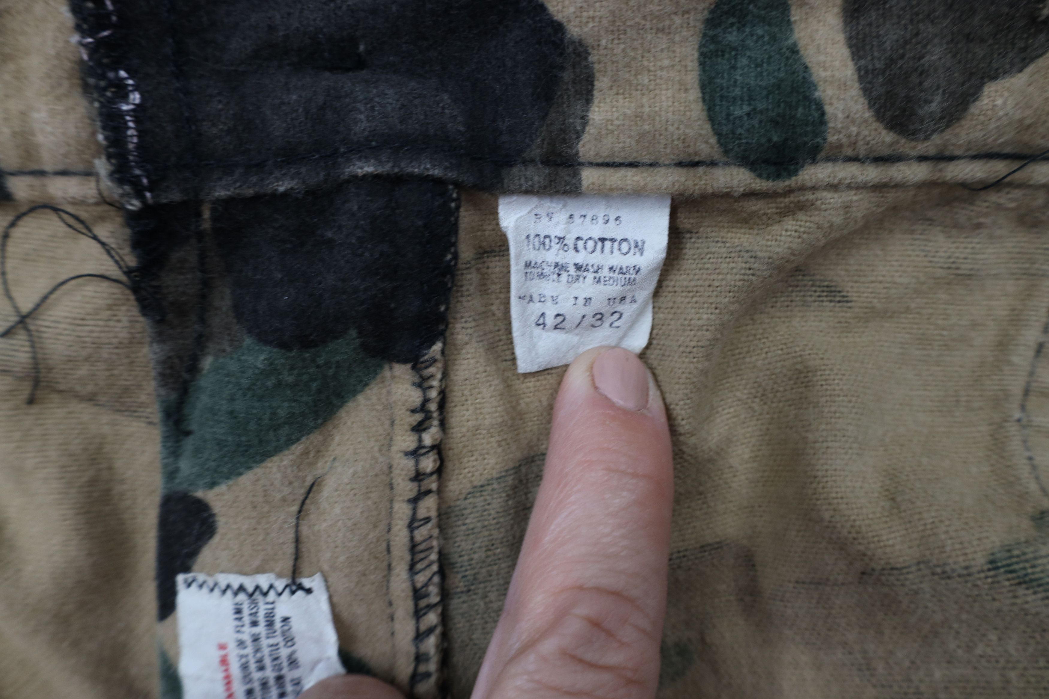 Vintage Vintage 70s Streetwear Cloth Camouflage Cargo Pants USA Size US 42 / EU 58 - 10 Thumbnail