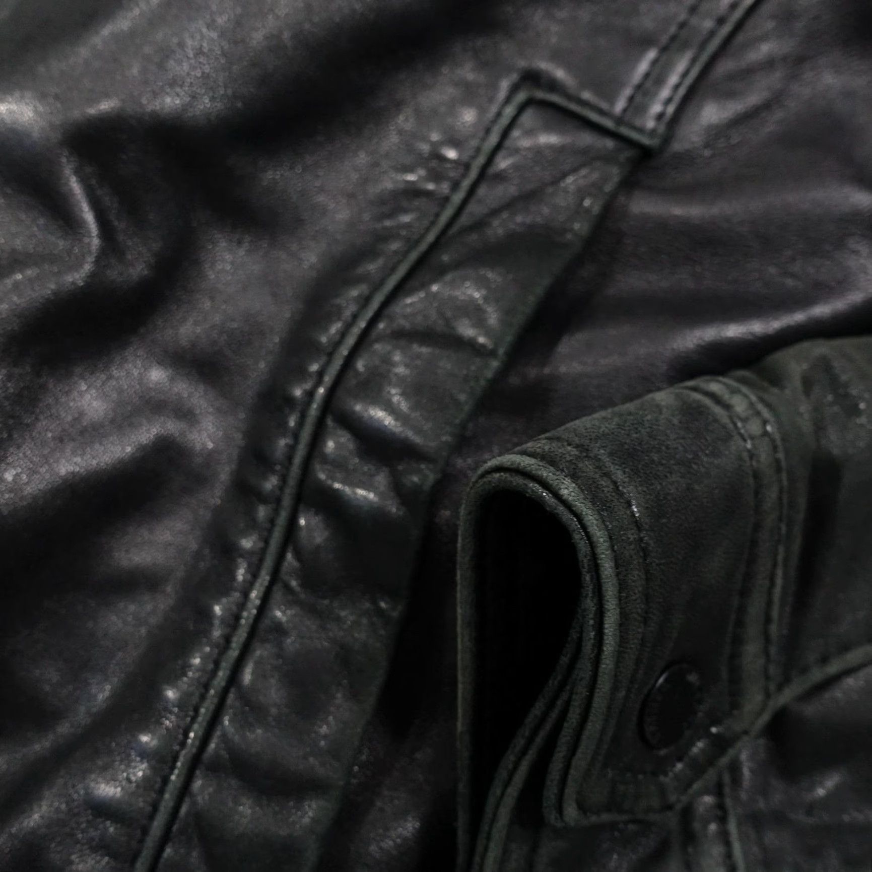 Vintage Wilsons Leather Jacket Mens Large Black 3M Thinsulate Insulated Full Zip Lined Size US L / EU 52-54 / 3 - 7 Thumbnail
