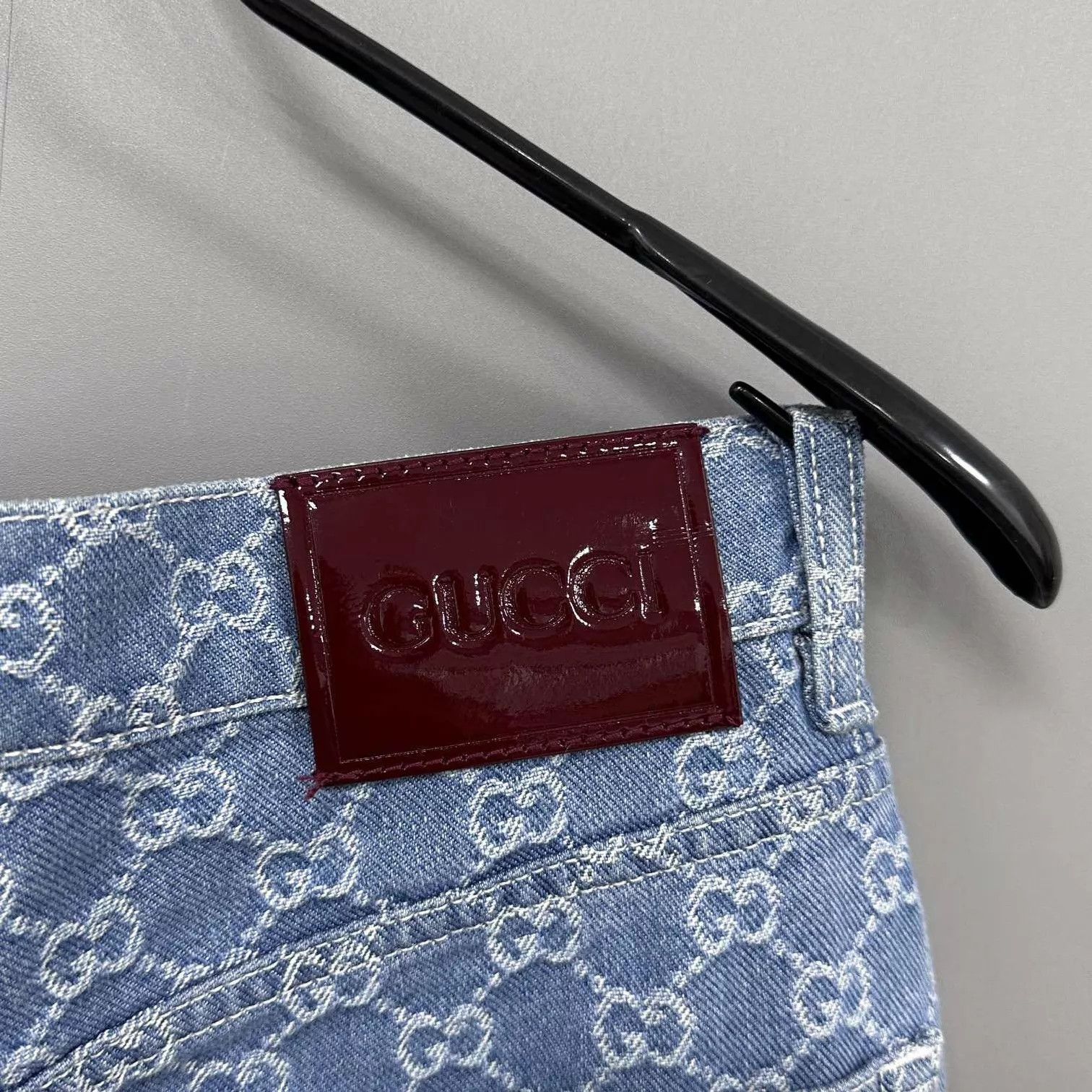 Gucci GUCCI all-over jacquard print women's 26 jeans Size 26" / US 2 / IT 38 - 4 Thumbnail