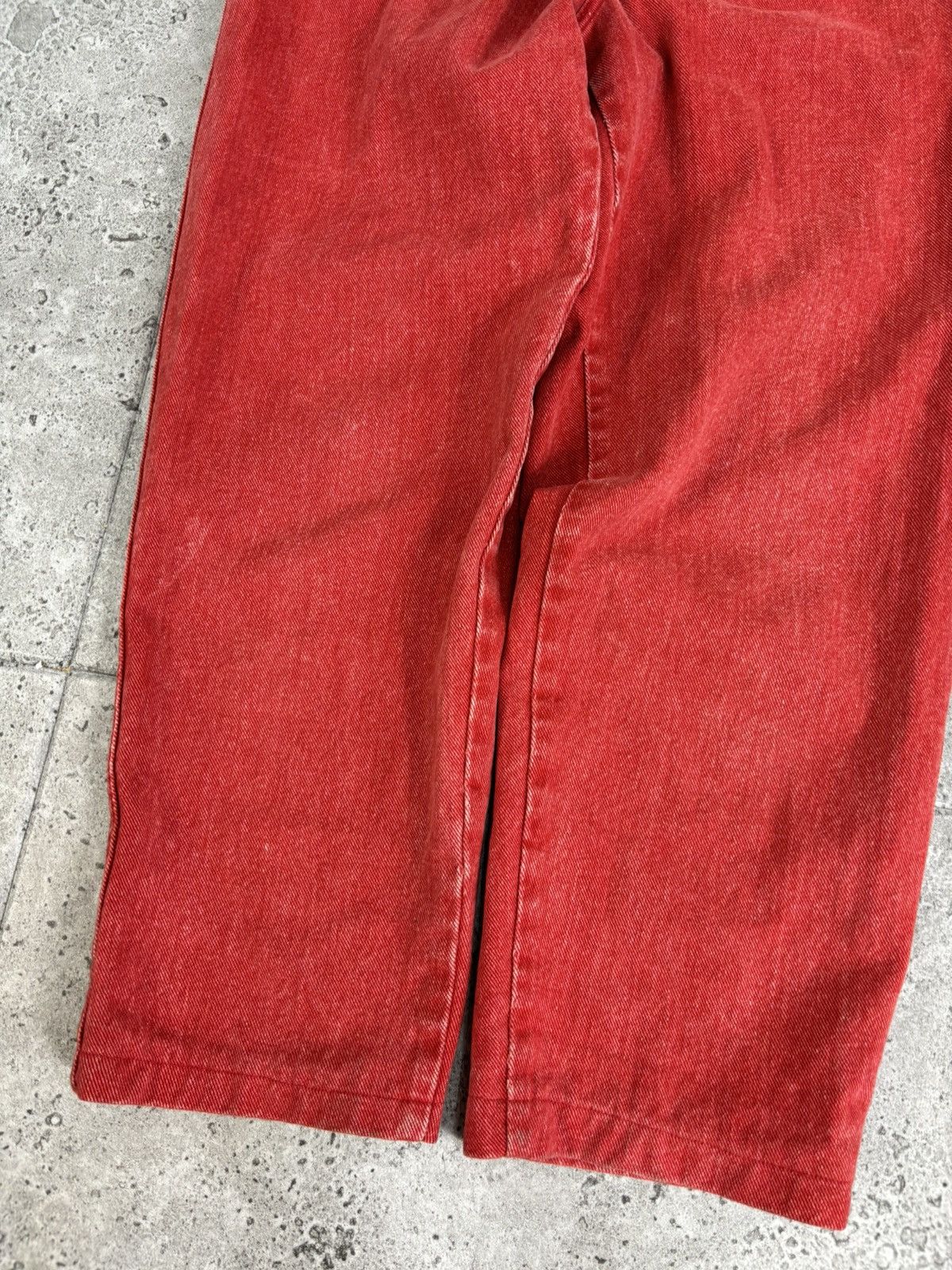 Japanese Brand × Levi's × Vintage 90’s Vintage Faded Red Y2K Baggy Levis Punk Denim Pants Size US 30 / EU 46 - 2 Thumbnail