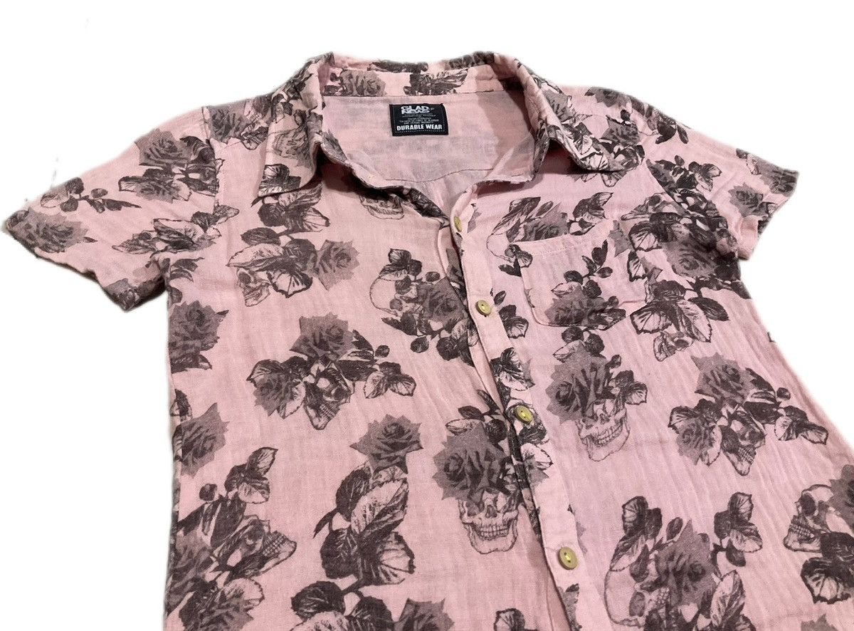 Hysteric Glamour × If Six Was Nine × Japanese Brand 🔥Sick Y2K Glad News Floral Skulls Shirt Size US M / EU 48-50 / 2 - 3 Thumbnail