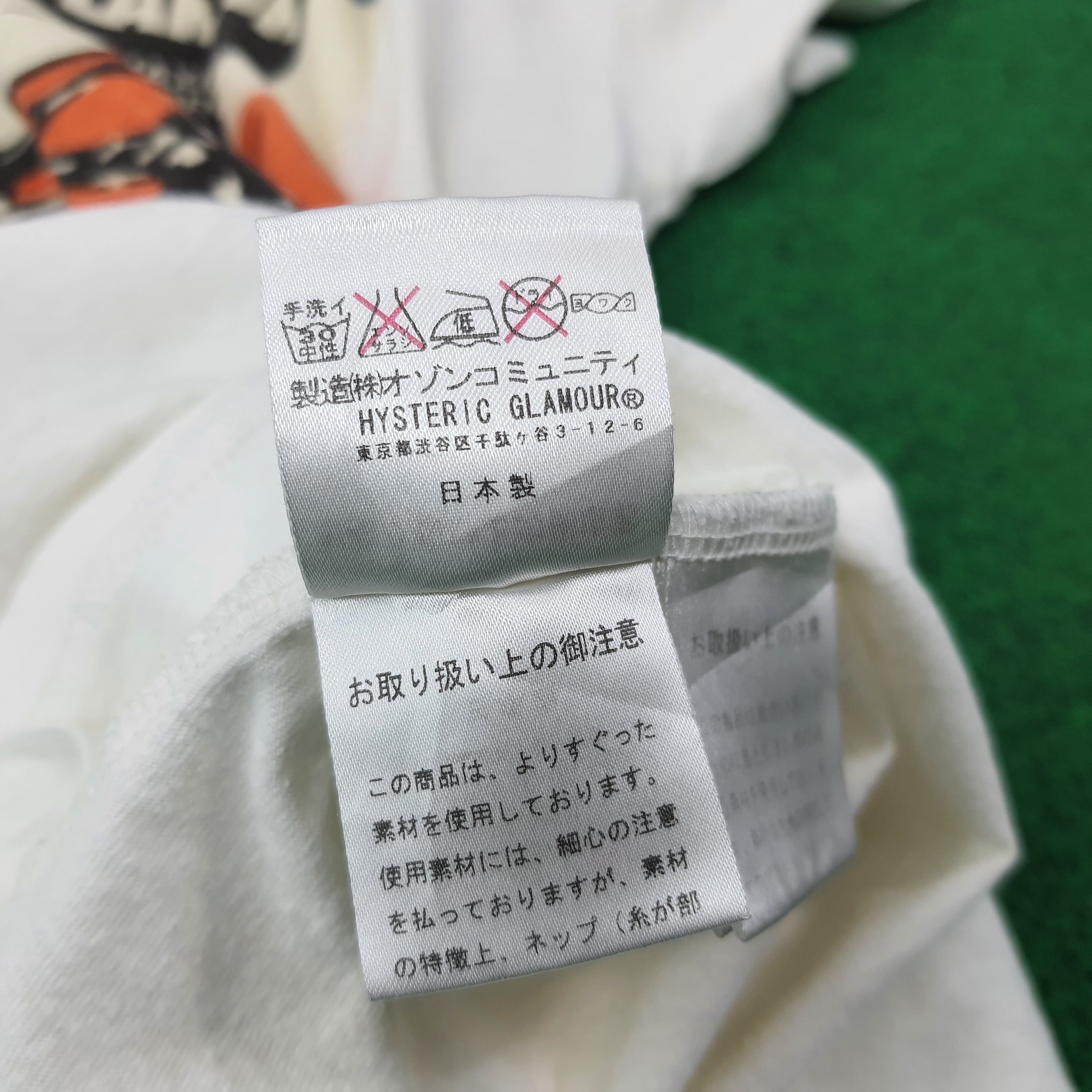 Hysteric Glamour Vintage Hysteric Glamour Japanese Brand Tshirt C223N74 Size US S / EU 44-46 / 1 - 7 Thumbnail