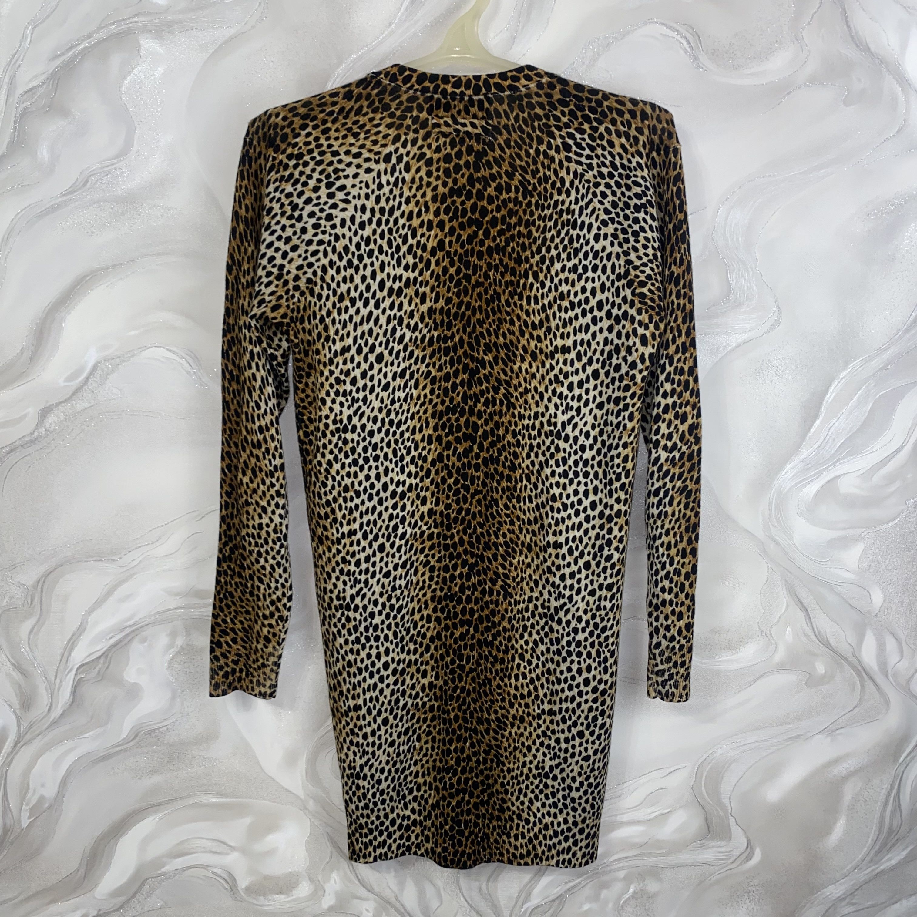 Dolce & Gabbana Dolche Gabbana Womens 100% Narutal Wool Leopard Cardigan Size S / US 4 / IT 40 - 4 Thumbnail
