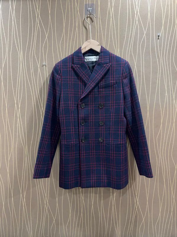Dior Dior Women's Navy Blue Wool Jacket 0089 Size S / US 4 / IT 40 - 1 Thumbnail